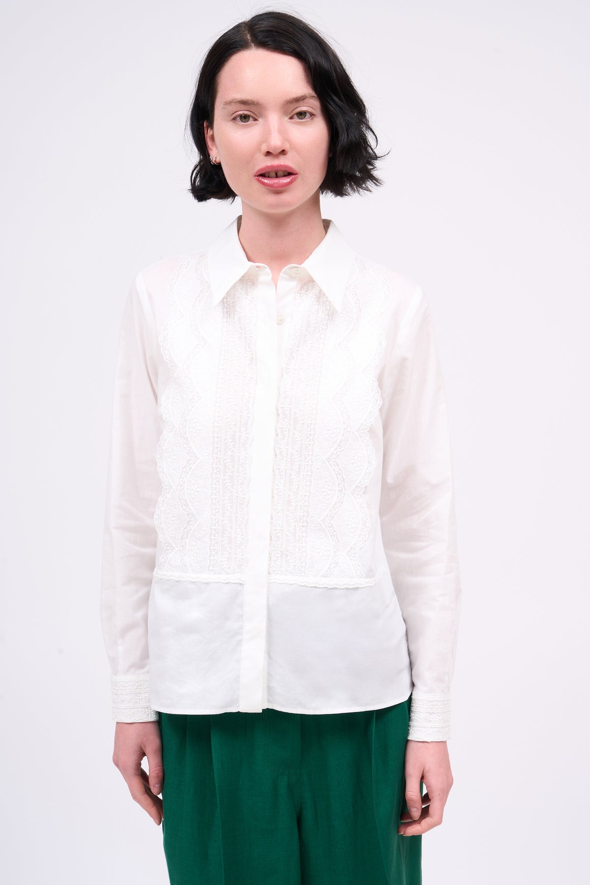 Paul & Joe Costabrava chemise voile dentelle