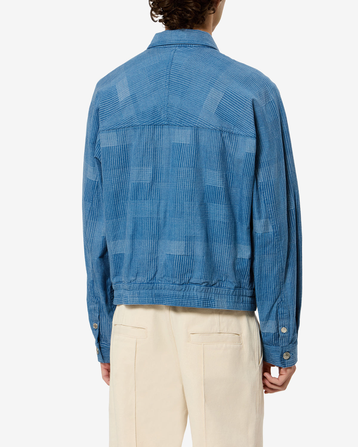 Isabel Marant Darlane VE0786HA-D3E05H veste bleu coton