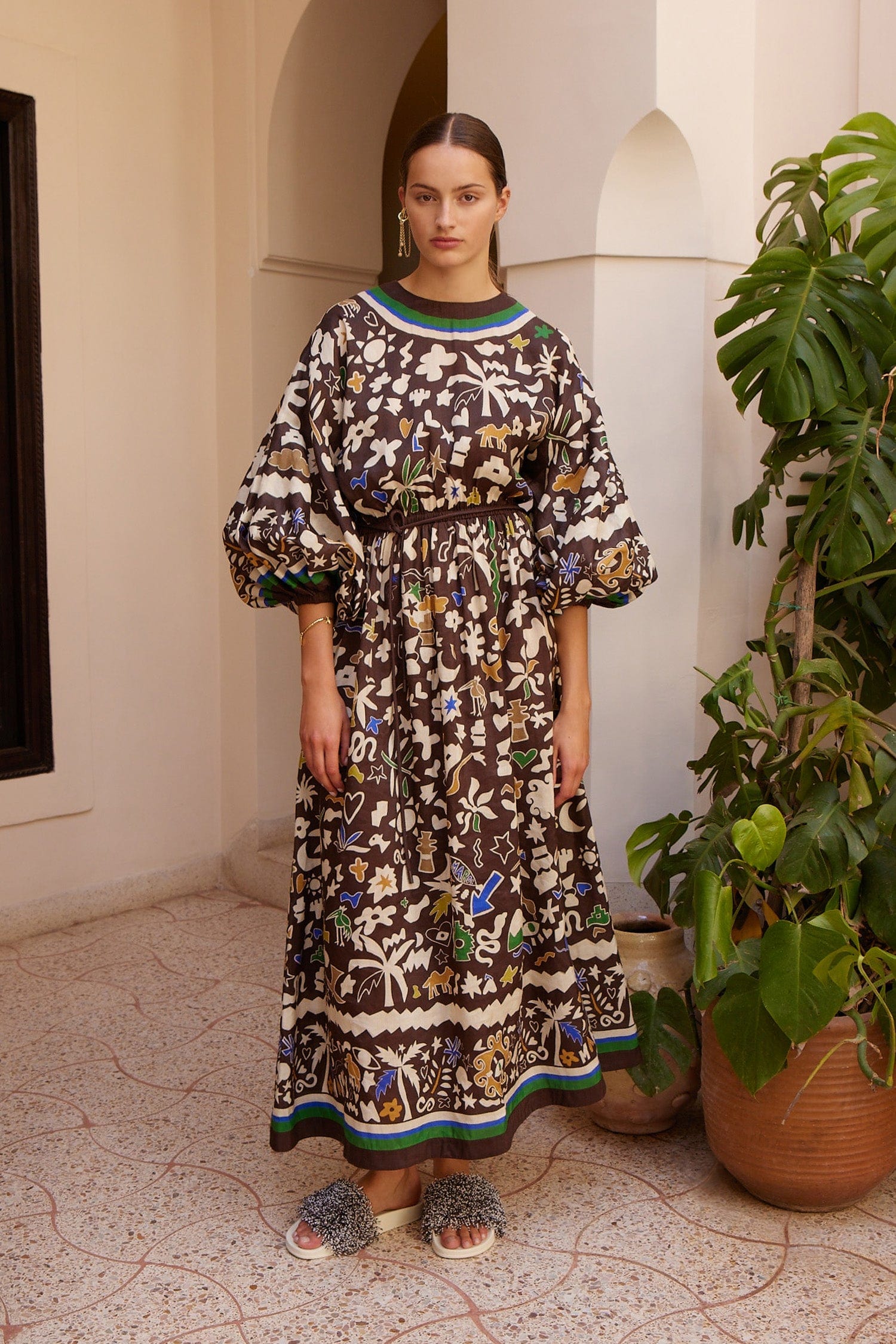 Alemäis Dresses Maroc Midi robe midi ramie 8 AU/UK