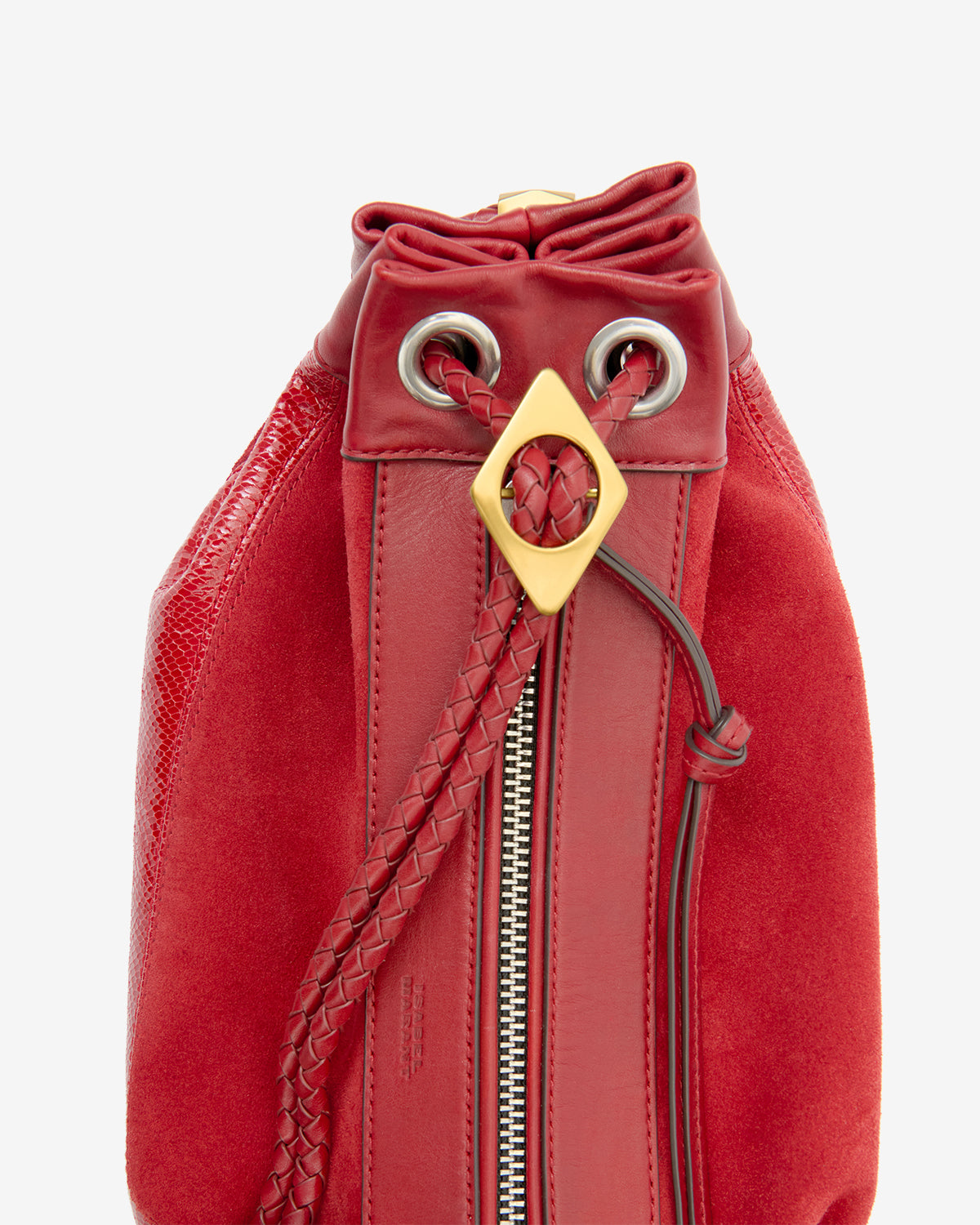 Isabel Marant Maia Medium sac cuir rouge écarlate 42 cm