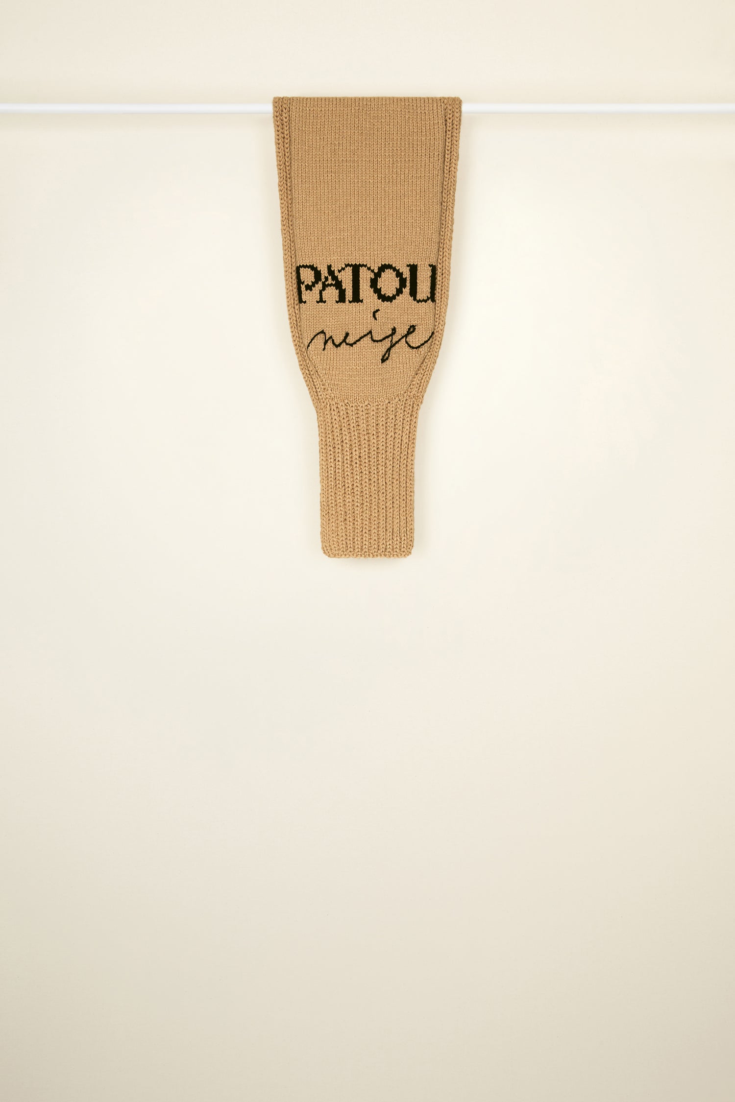Patou KN0838029105C écharpe laine châtain Neige