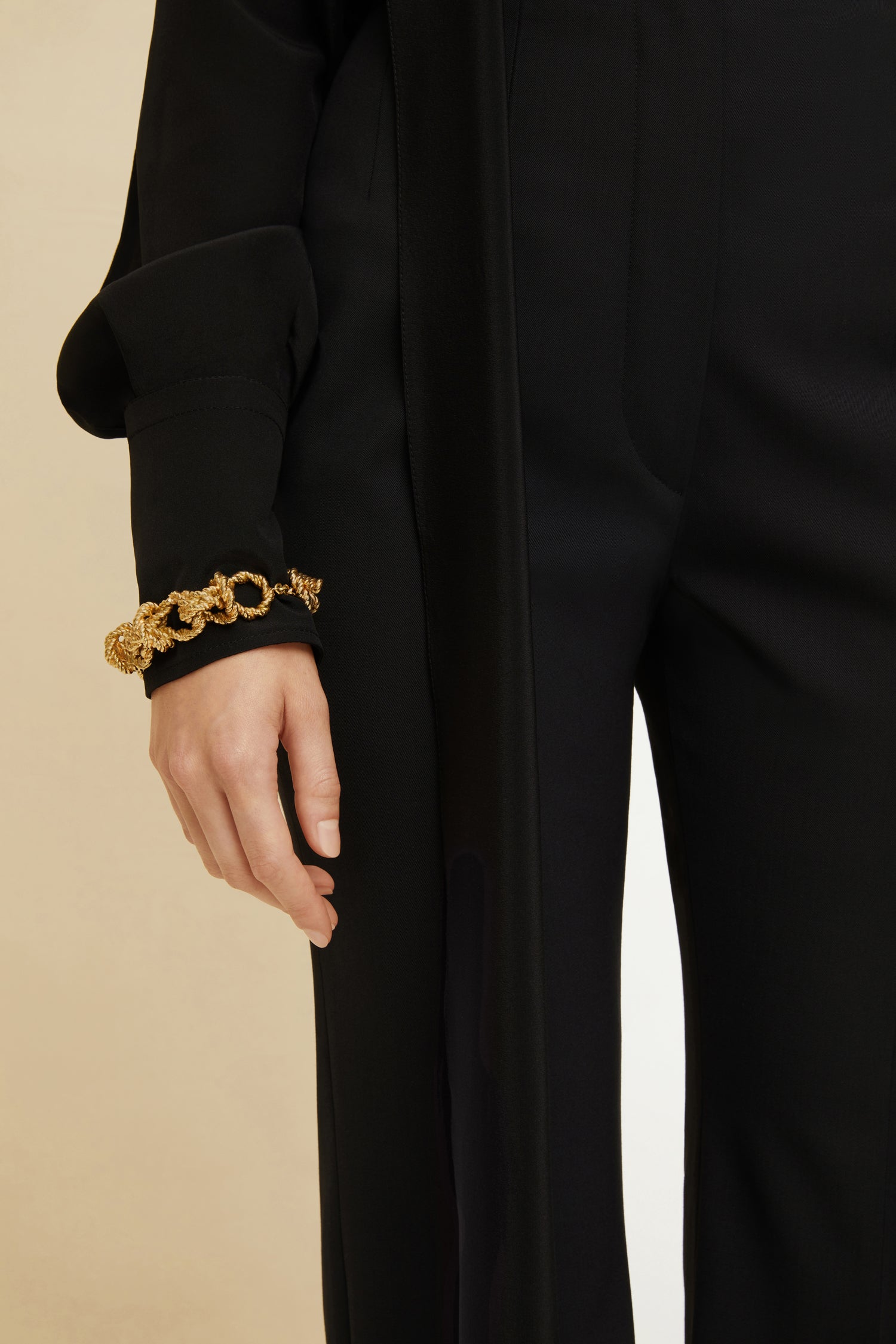 Patou JW076 bracelet chaîne laiton doré maillons fins