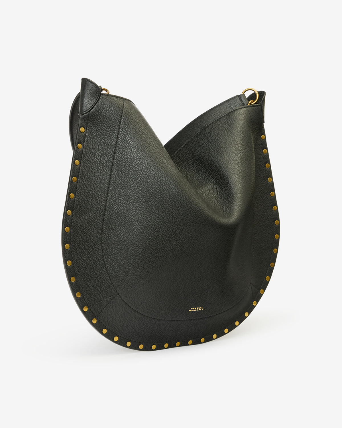 Isabel Marant Oskan Hobo Soft sac cuir noir 36x42cm