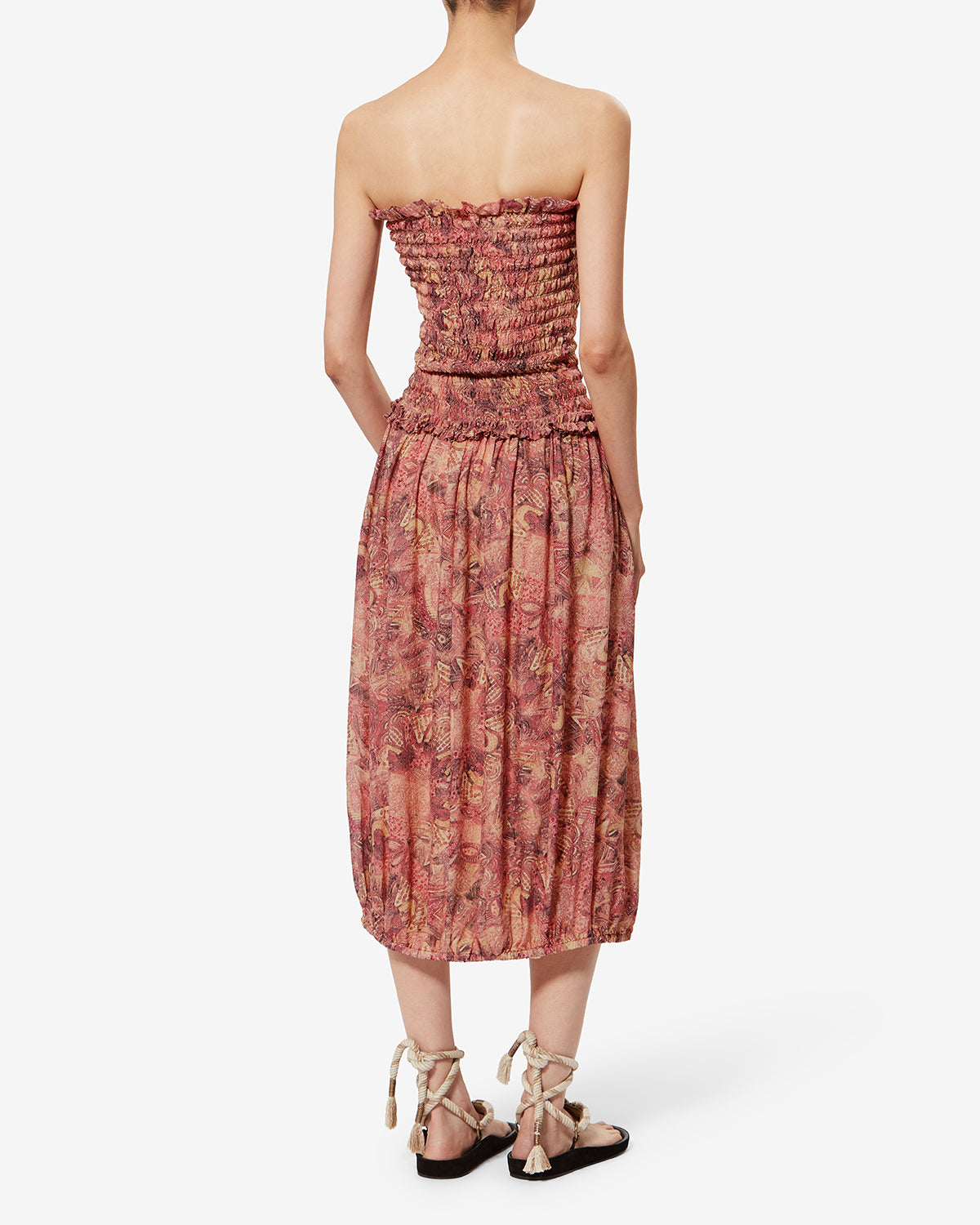 Isabel Marant Cleane robe soie rose