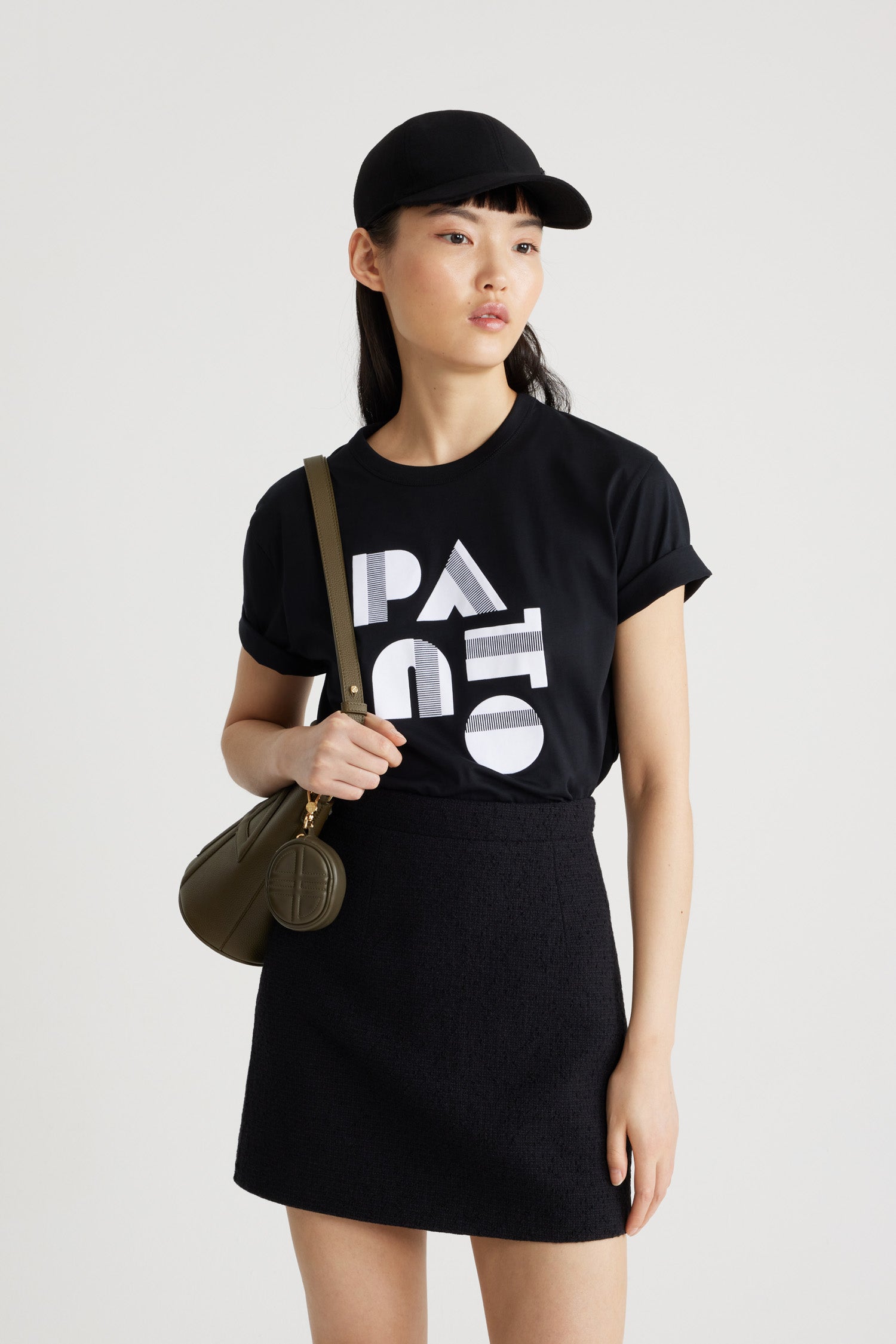 Patou Art Deco JE119 t-shirt coton bio noir