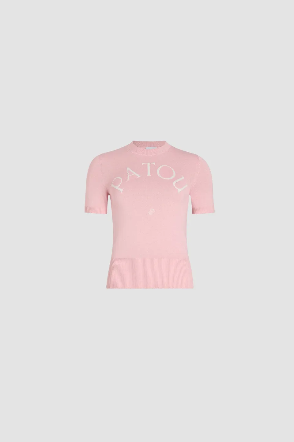 Patou Knitwear KN068 top coton rose Primrose Pink