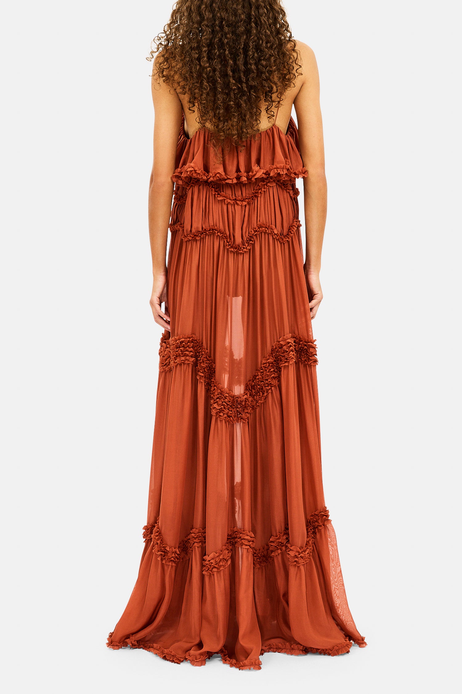 Ulla Johnson Naia robe longue soie argile