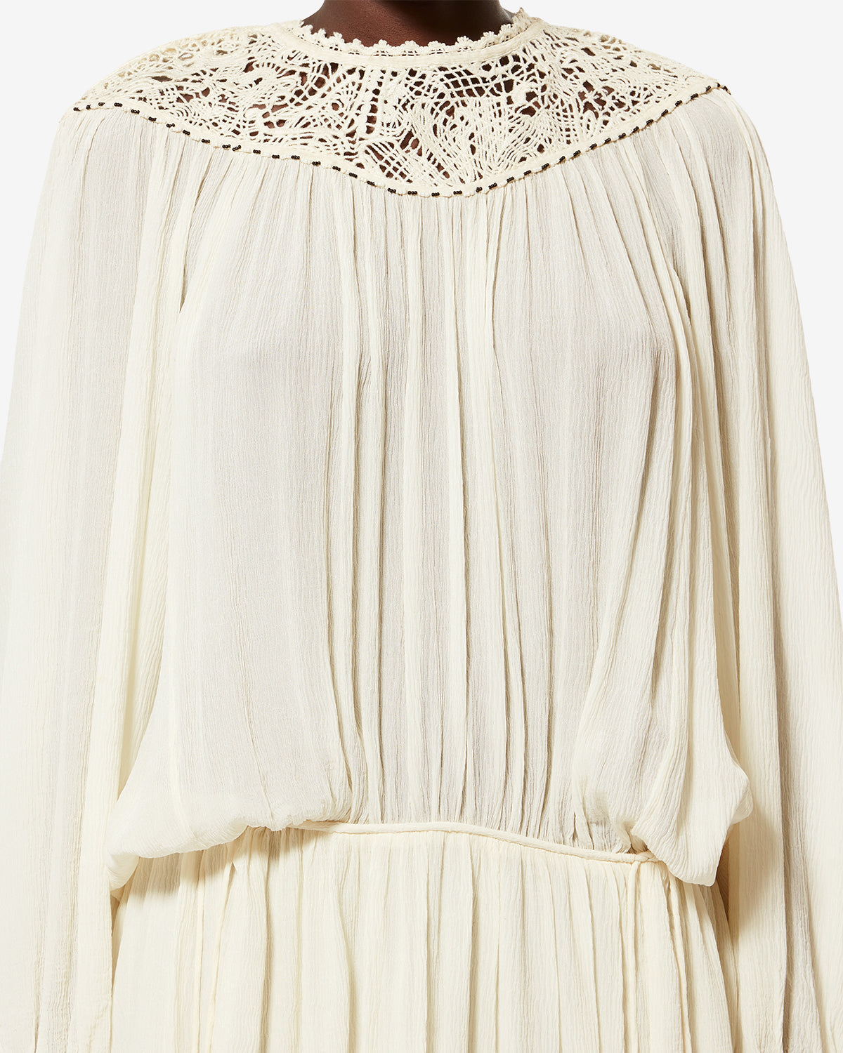 Isabel Marant Nydia robe écru soie longue