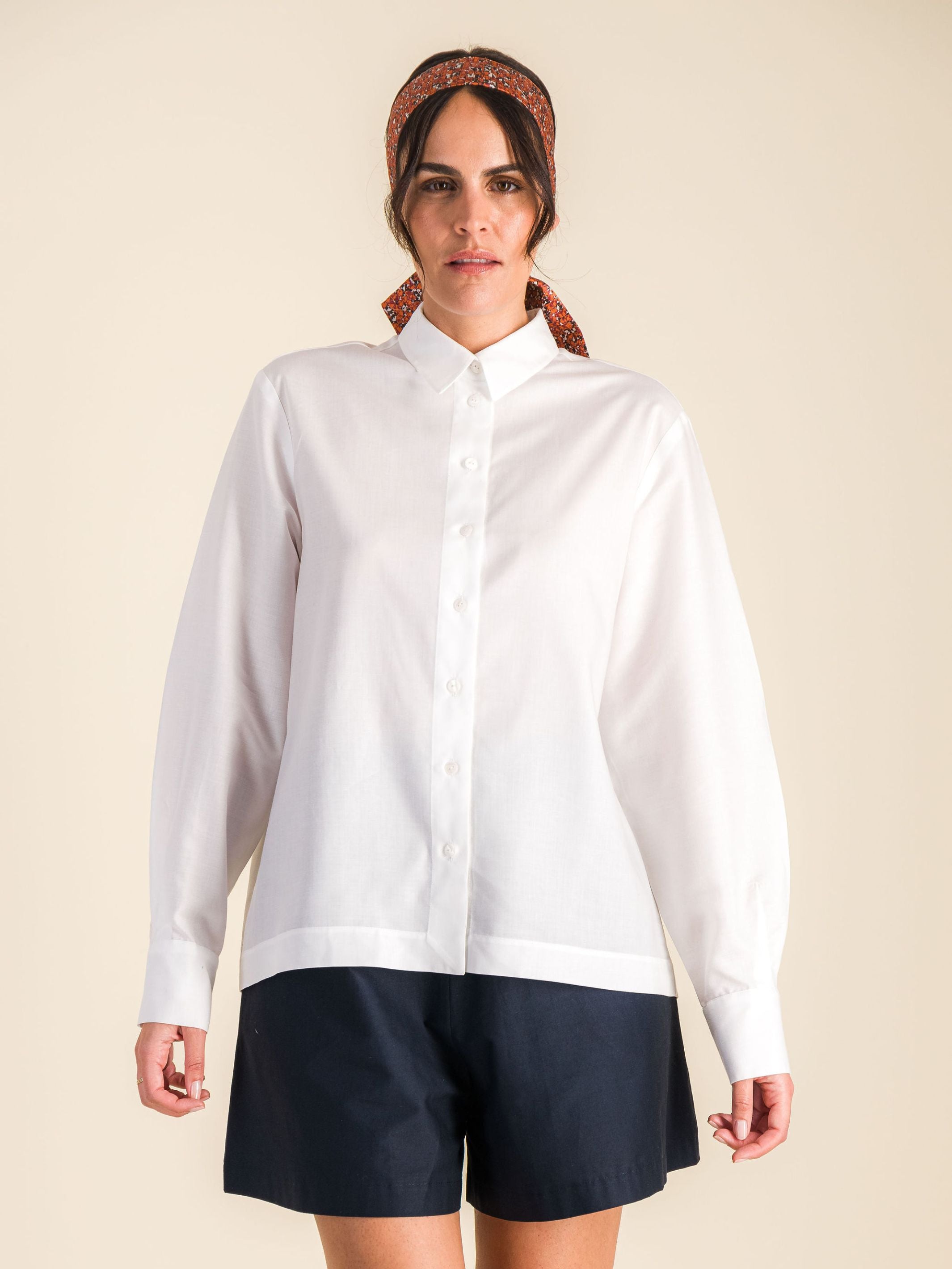 Anahide Saint André Azadeh chemise blanche oversize coton