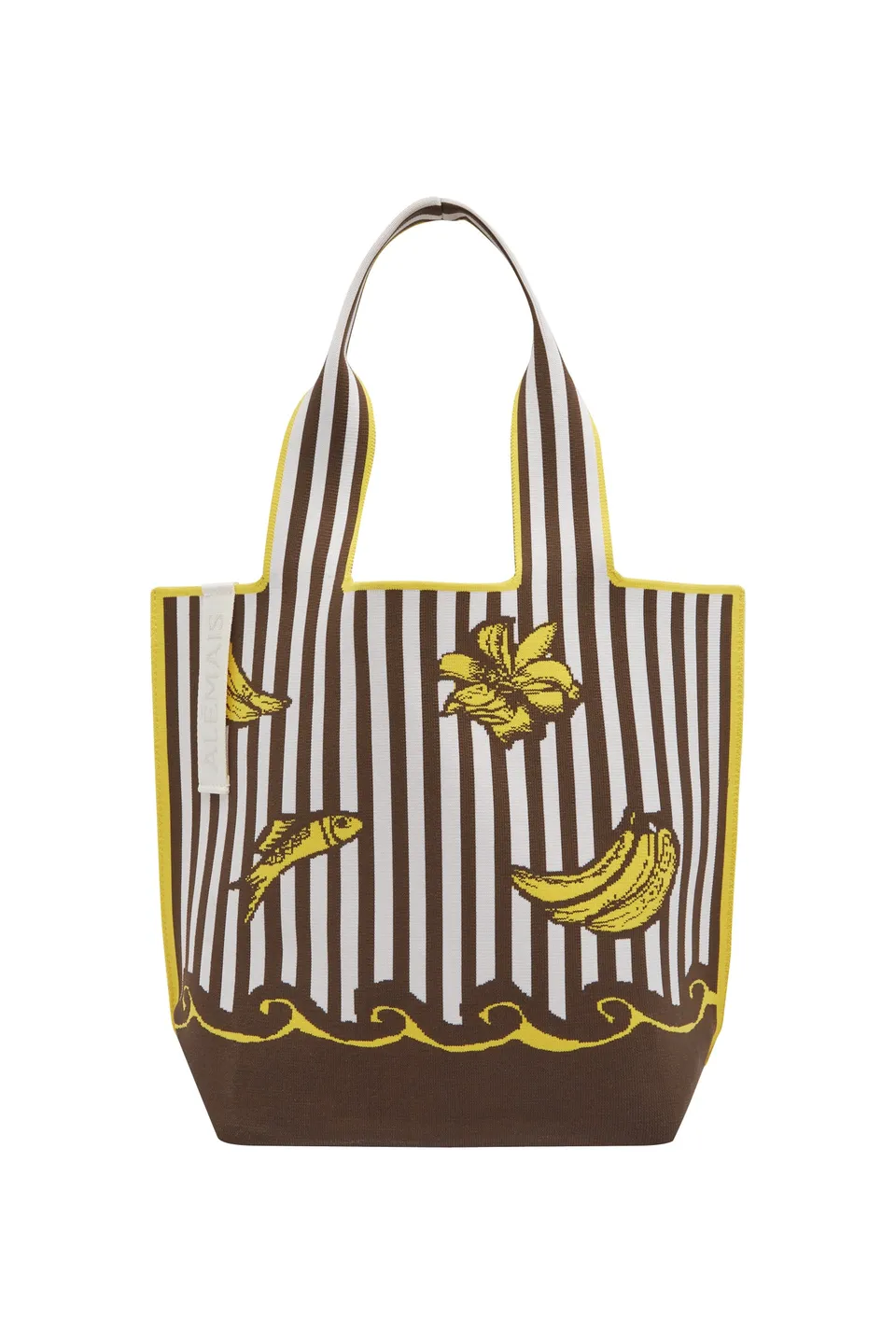 Alemäis Mona Jacquard Shopper Tote cabas recyclé rayé