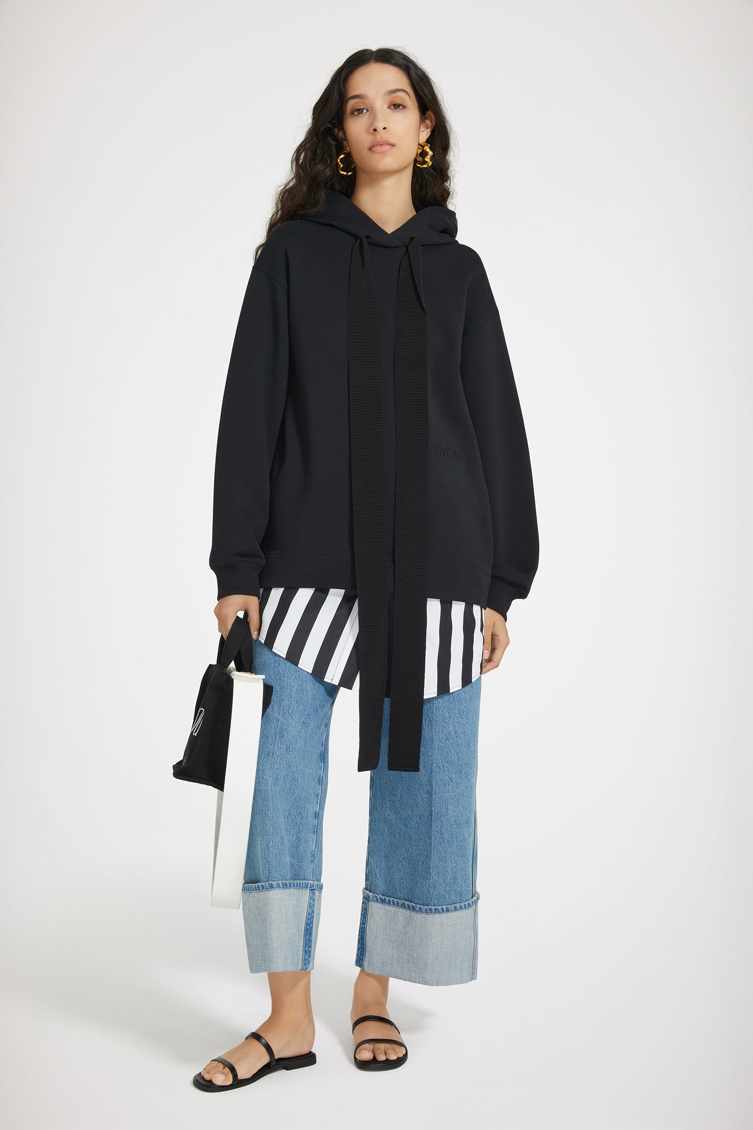 Patou JE0929985899B robe sweat coton bio noir XS-XL