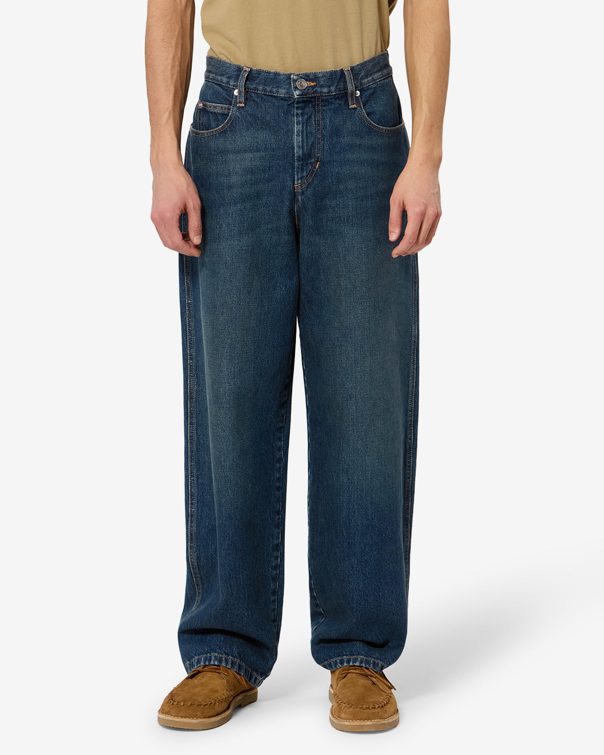 Isabel Marant Jorjey jean loose délavé bleu