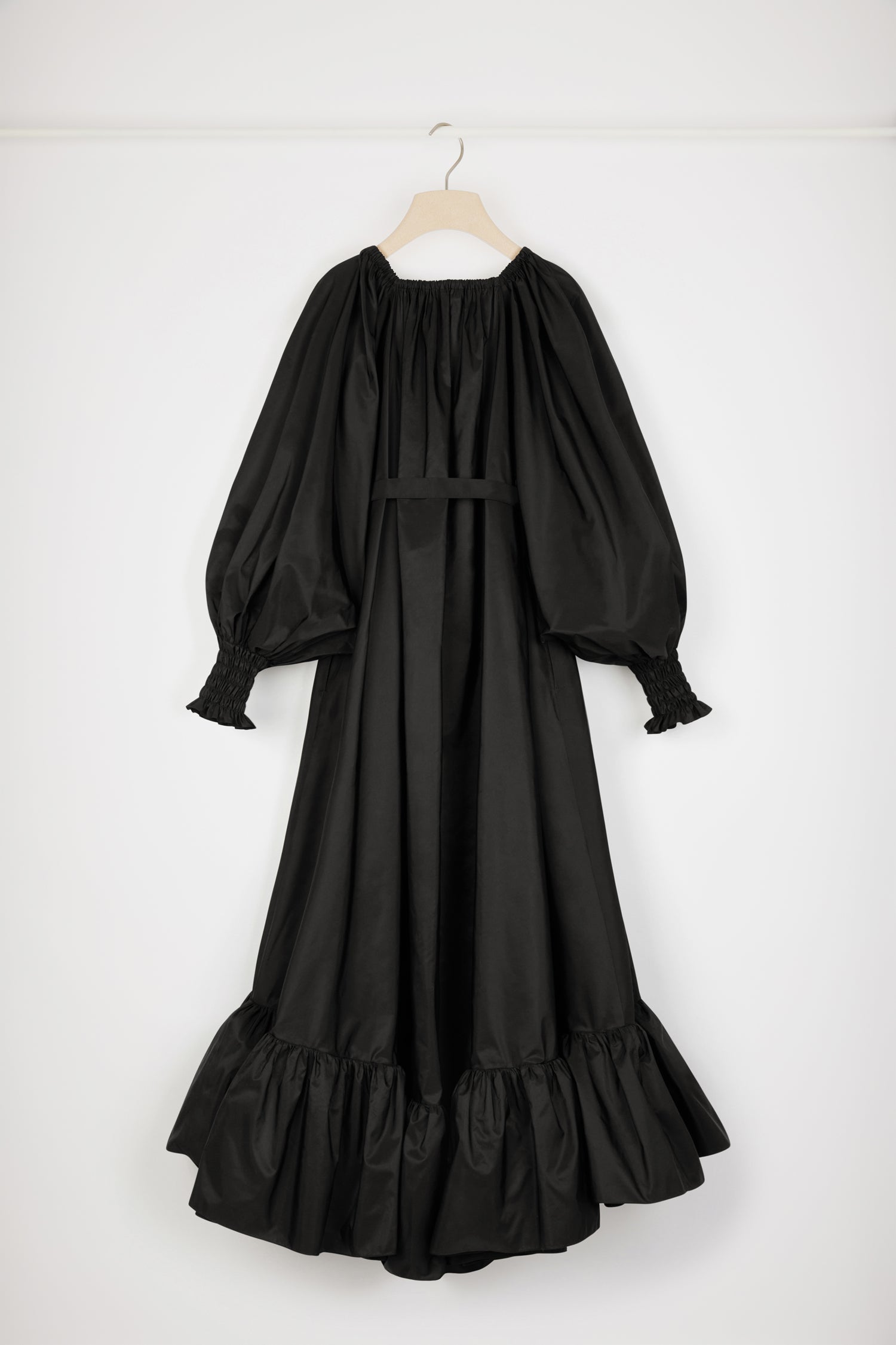 Patou DR115 robe maxi cocktail faille recyclée noire 34-44