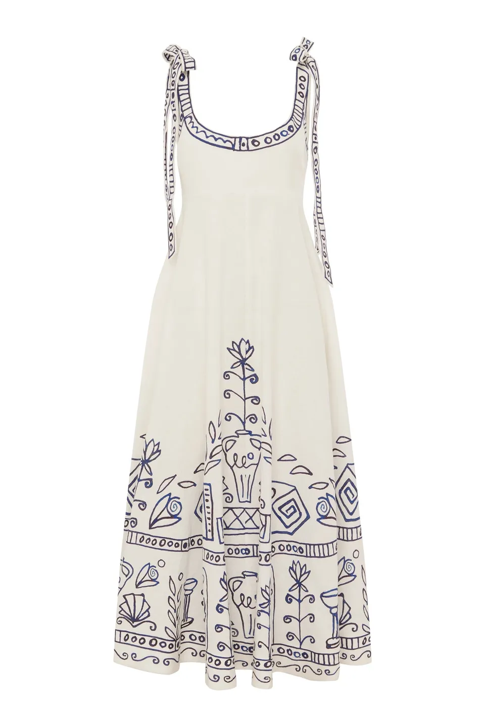 Alemäis Leela Ballet Sundress robe midi en lin