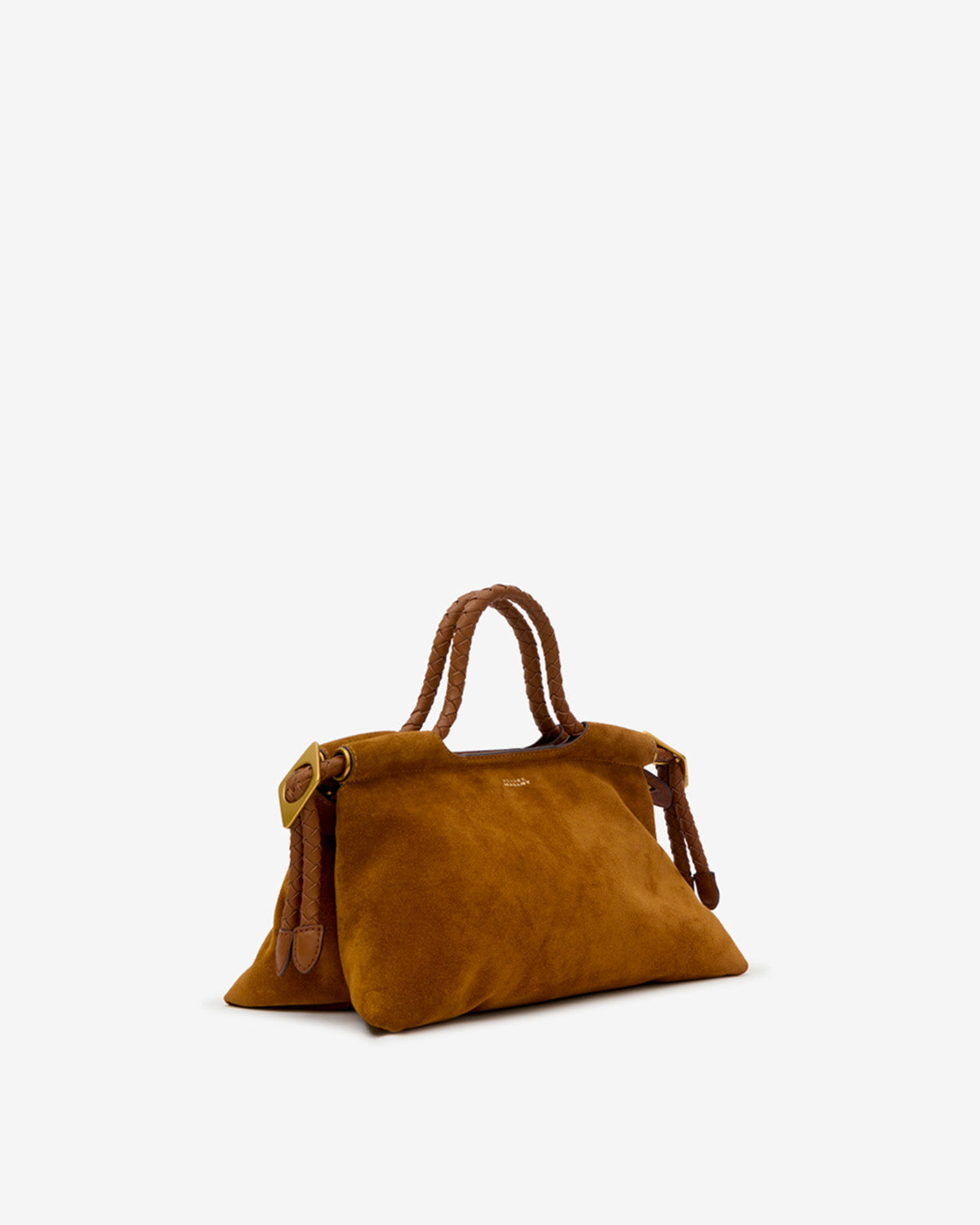 Isabel Marant Pipa M sac cuir velours cognac