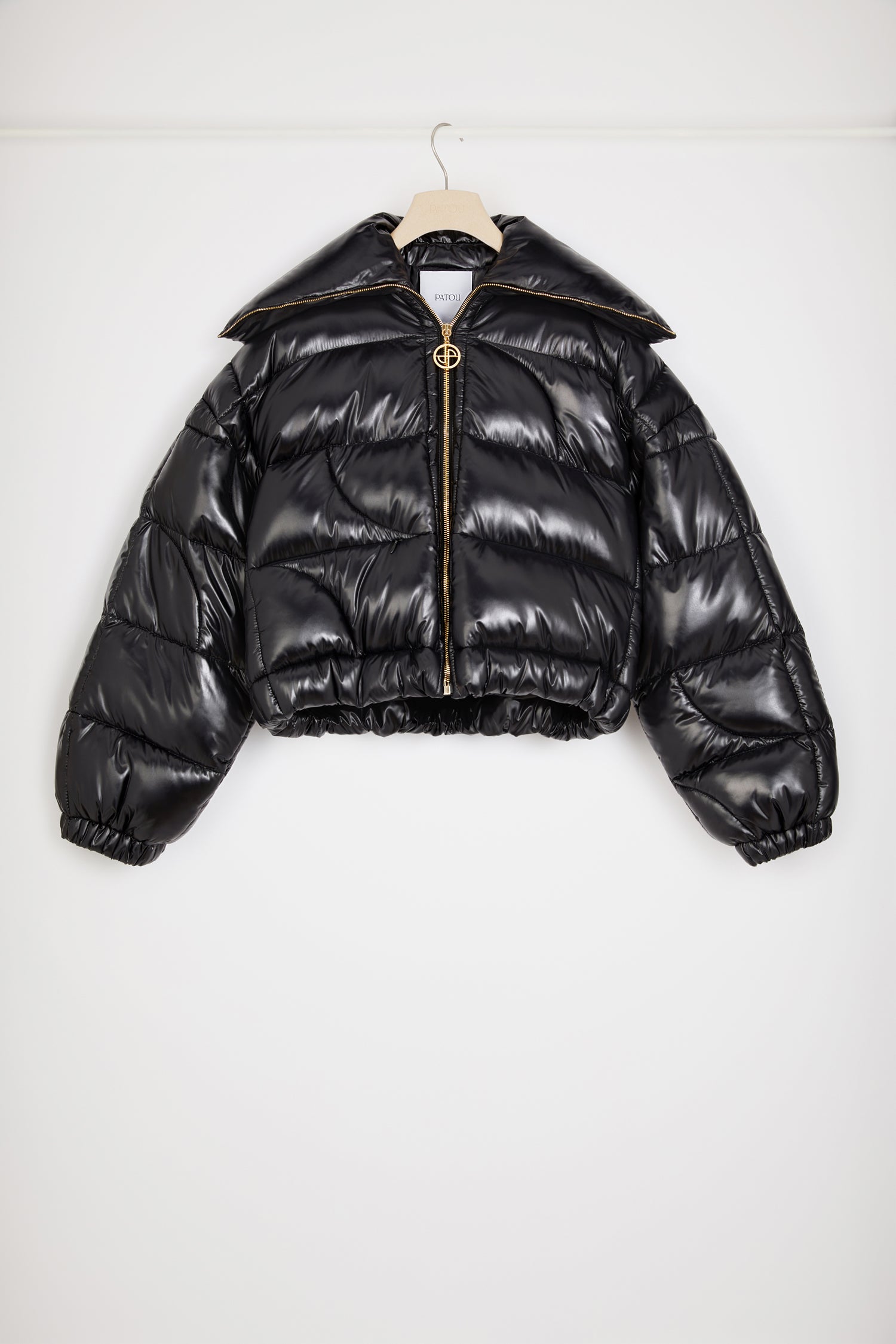 Patou Coats H23OU024 doudoune noire courte polyamide 38