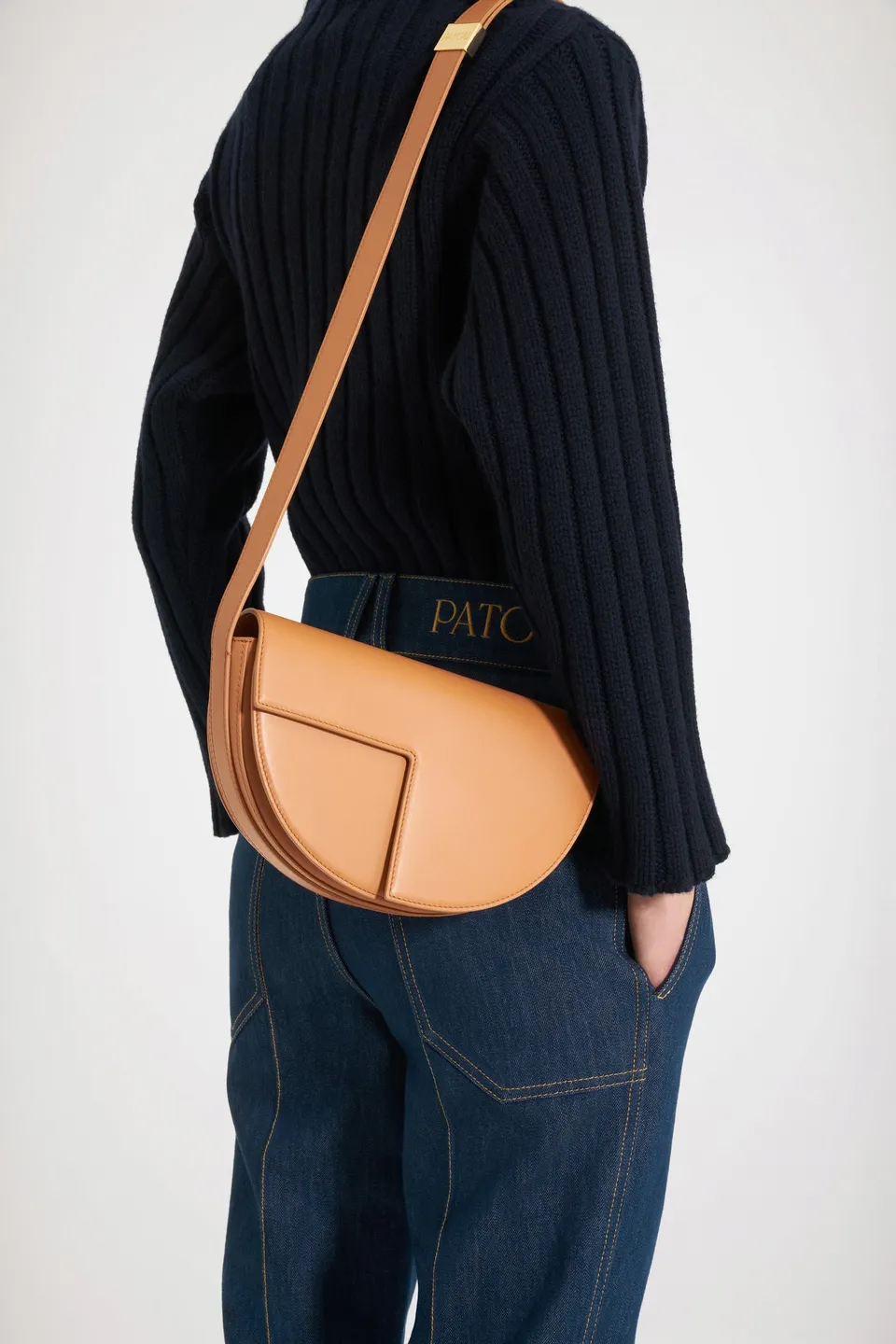 Patou Le Patou BA001 sac cuir biscuit main bandoulière