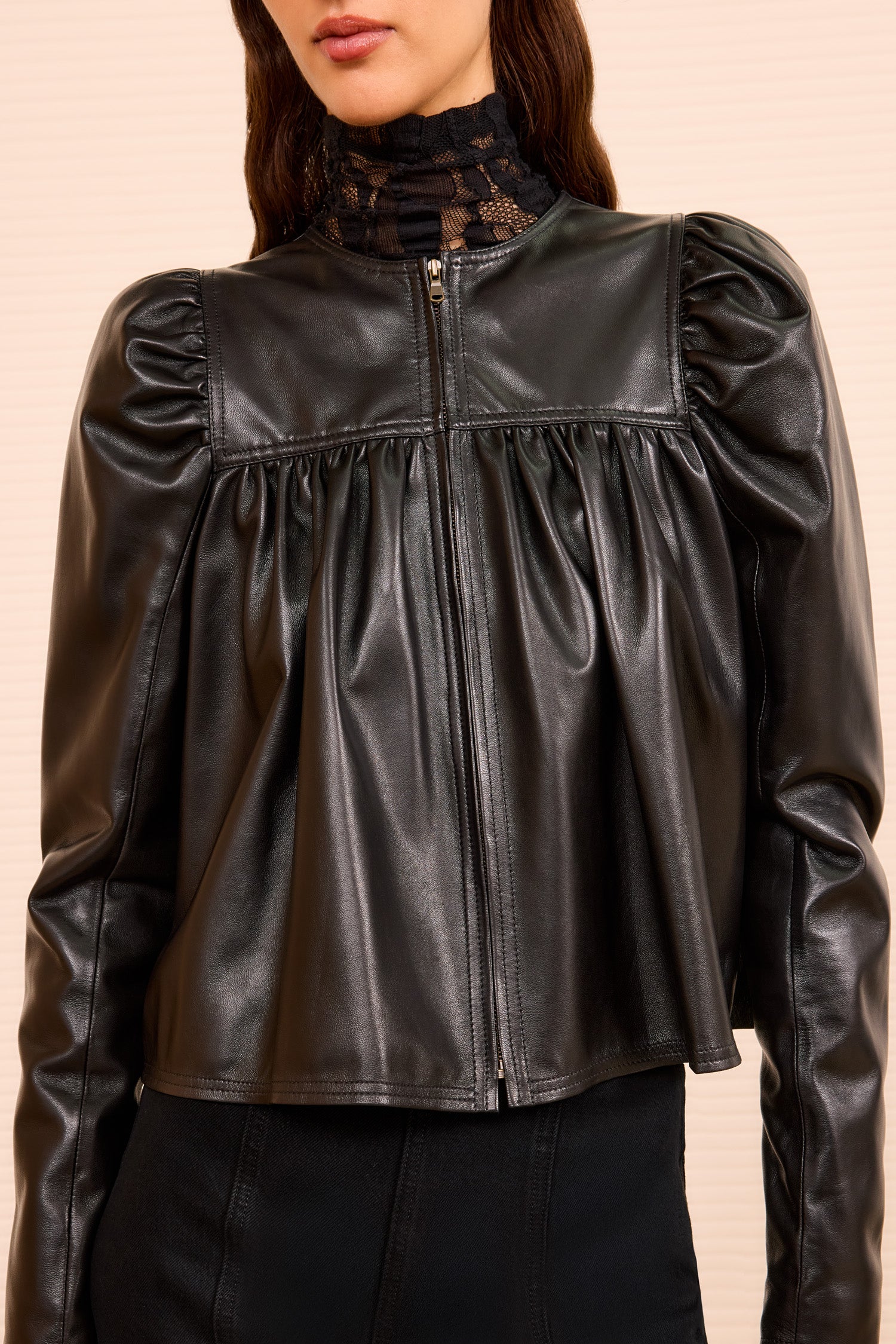 Ulla Johnson Anouk veste cuir Noir agneau