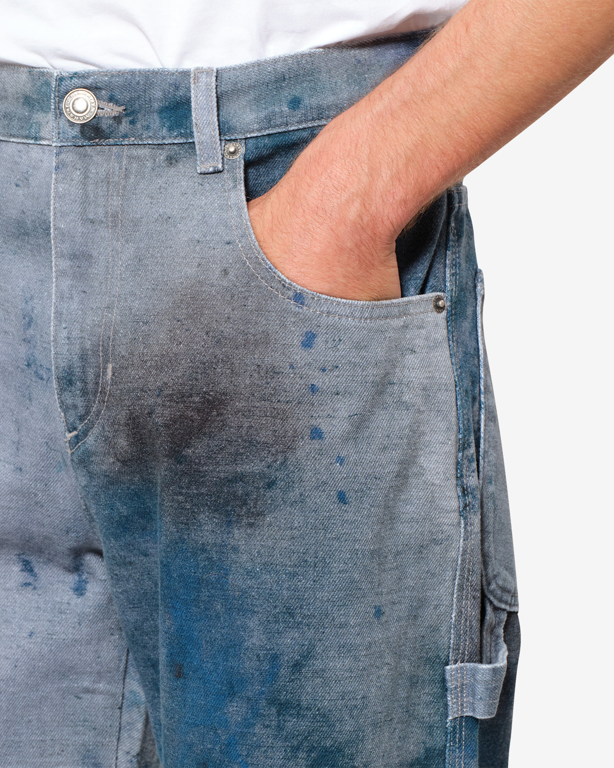 Isabel Marant Pablo PA0194HE jean loose bleu indigo tie dye