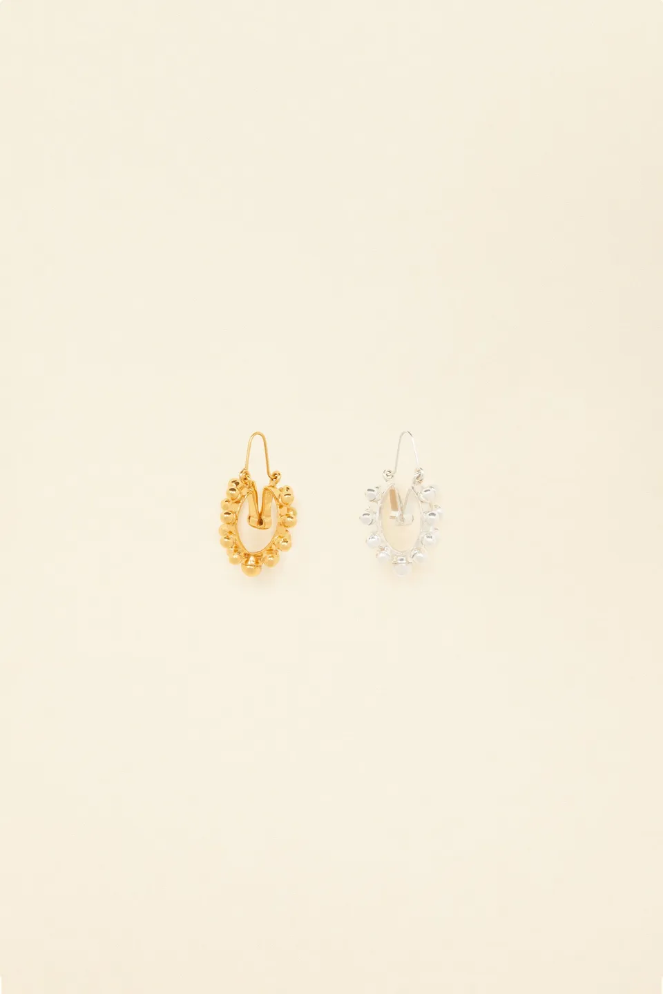Patou A20JW0391000298S créoles perles doré argenté