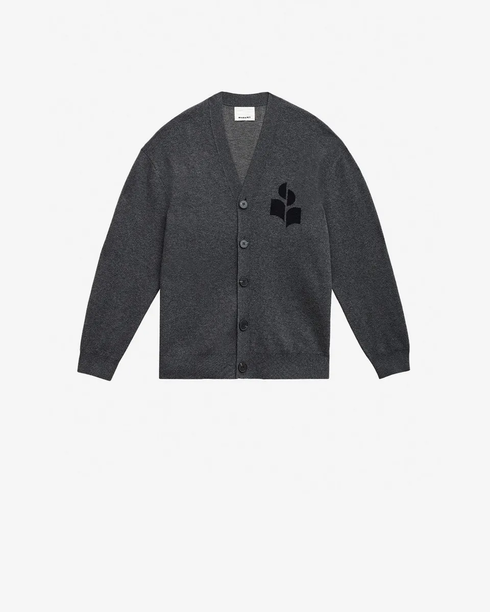 Isabel Marant Mailles Curtis cardigan anthracite laine