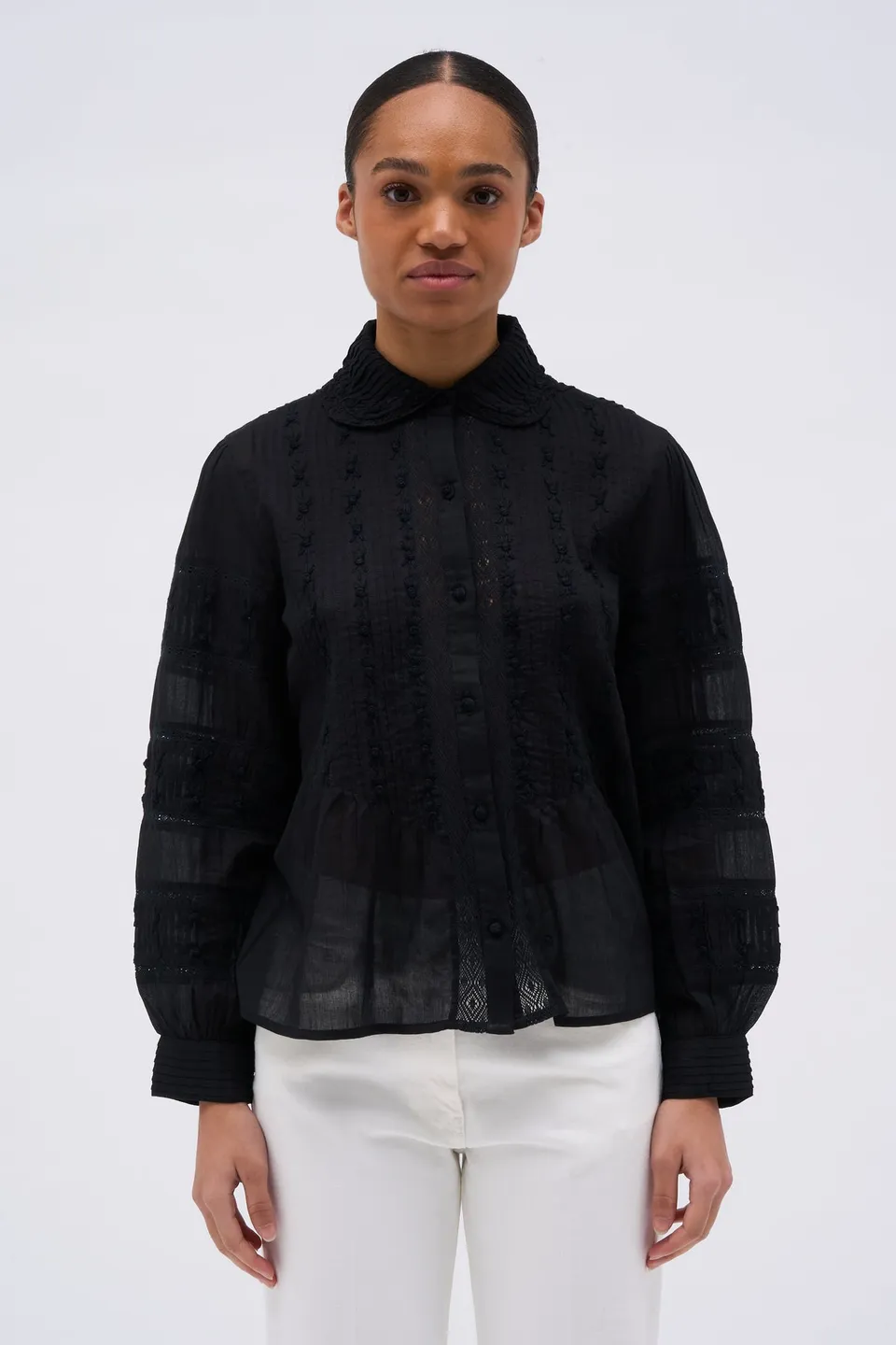 Paul & Joe Royan blouse mousseline coton manches longues