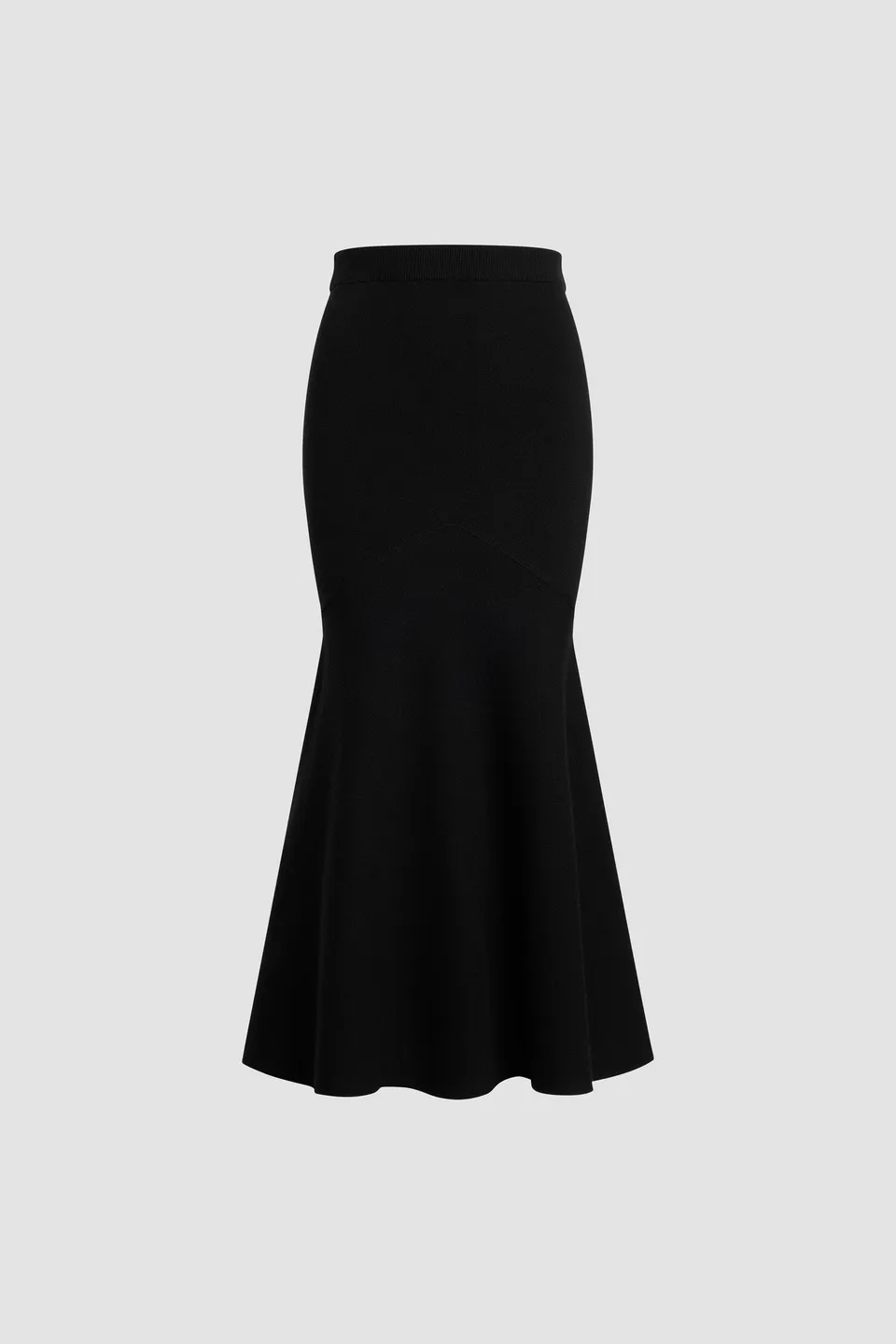 Patou KN298 jupe midi laine noire XS