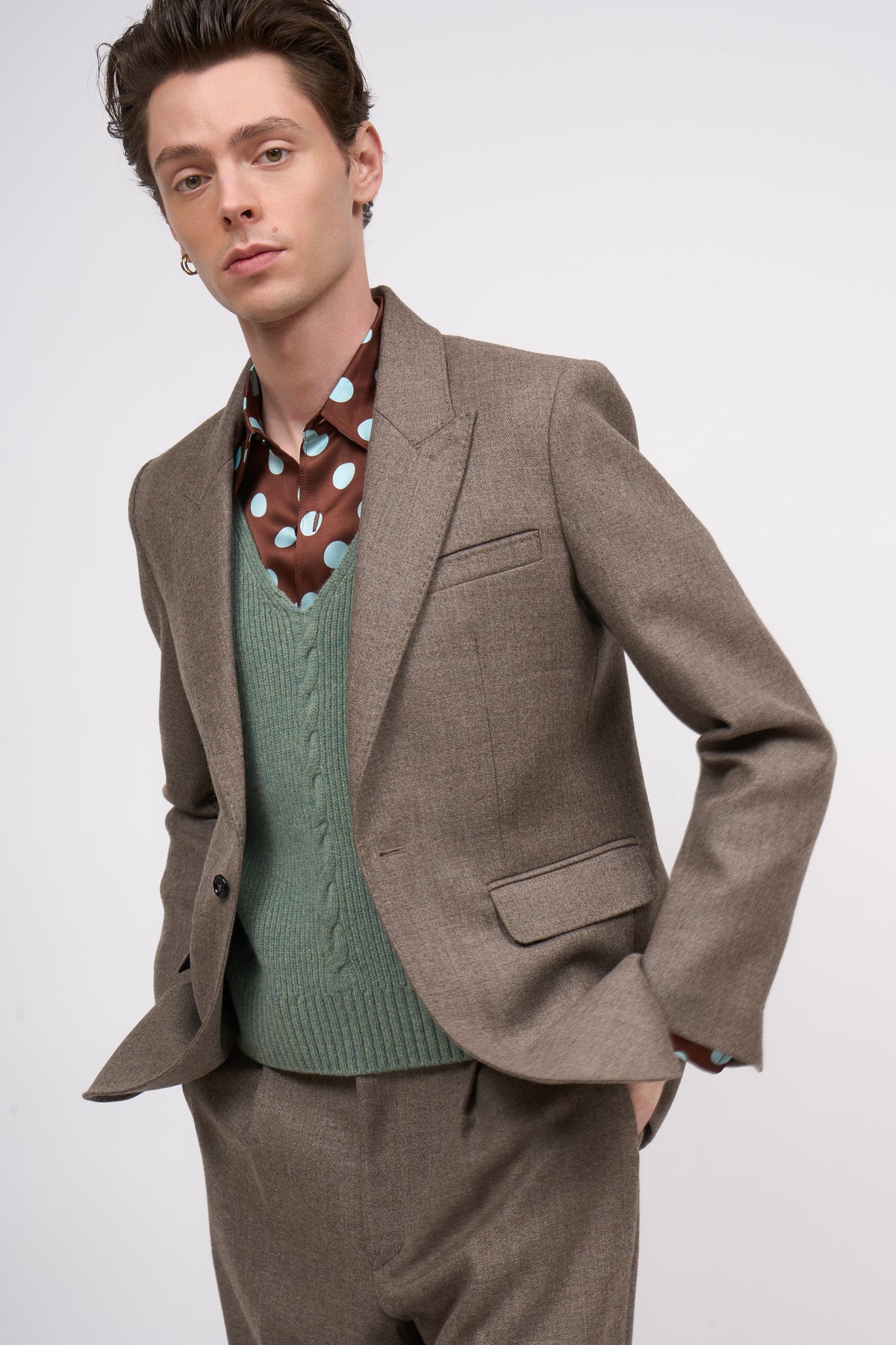 Paul & Joe Benoit veste twill laine coupe droite