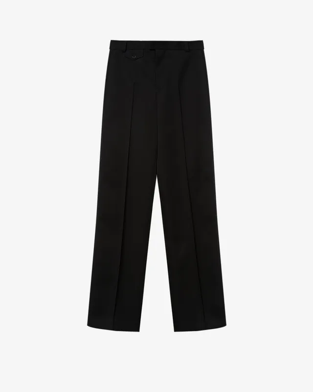 Isabel Marant Gibson PA0821HA pantalon laine noir coupe droite