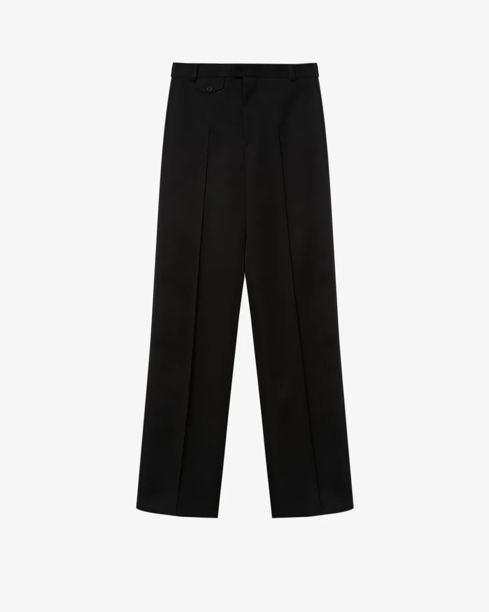 Isabel Marant Gibson PA0821HA pantalon laine noir coupe droite