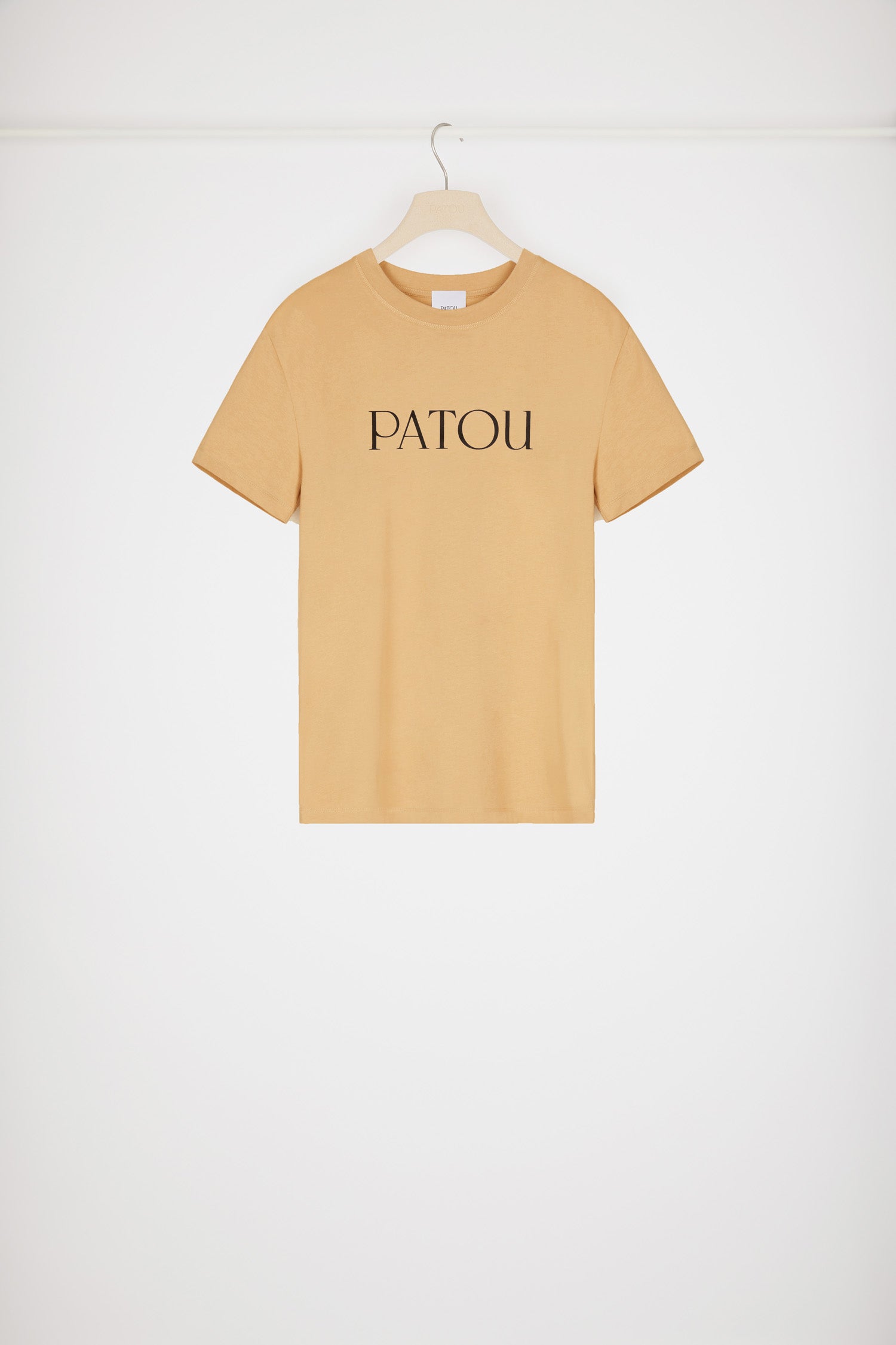 Patou JE029 logo t-shirt tee-shirt coton bio chestnut