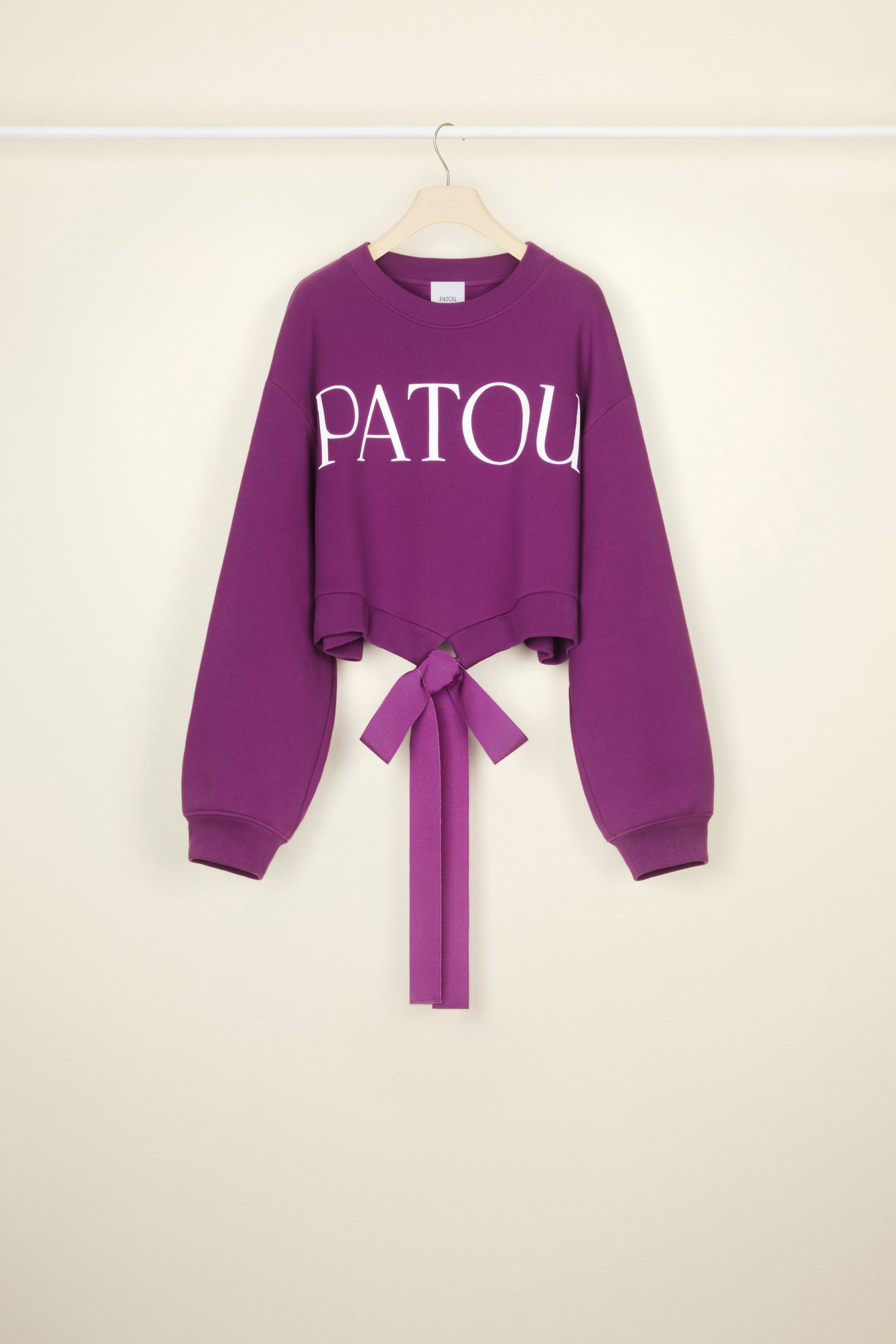 Patou JE036 sweatshirt cropped anemone coton bio