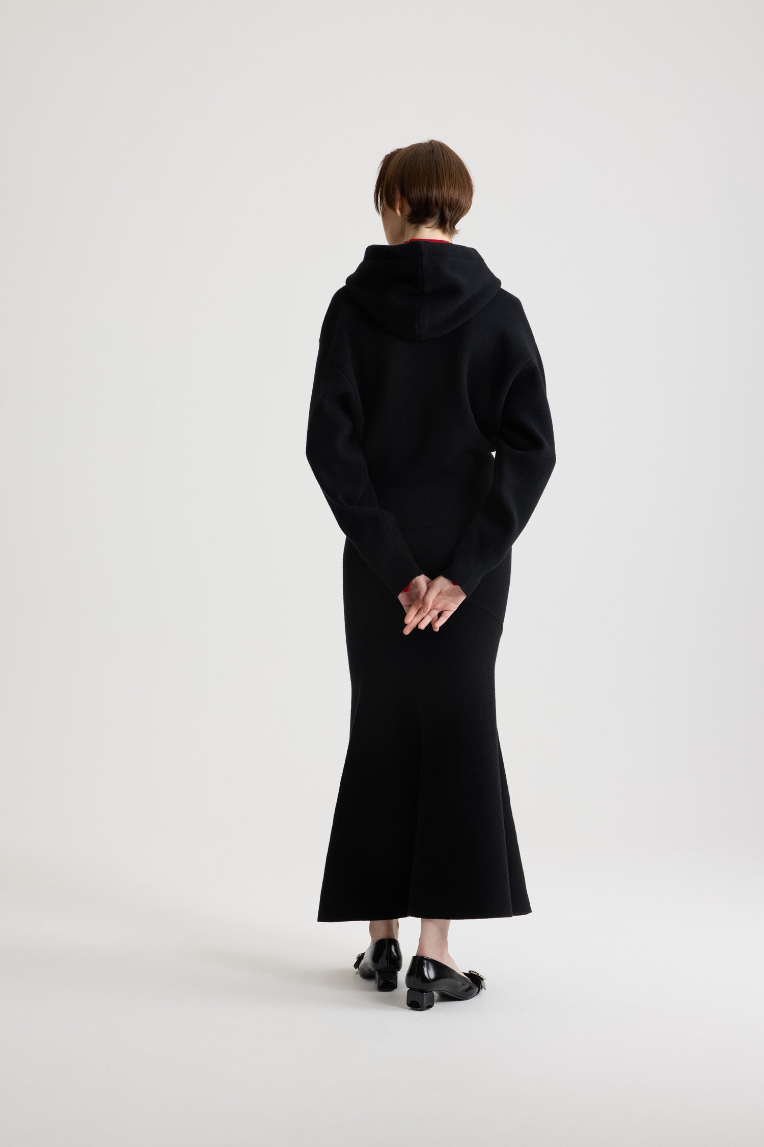 Patou KN295 hoodie laine cachemire noir taille M