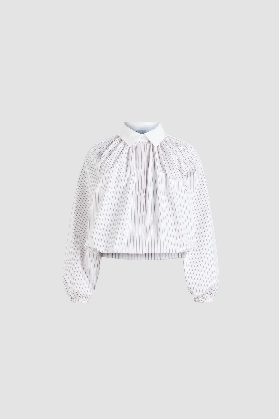 Patou BL050 blouse popeline coton bio rayures roses 38