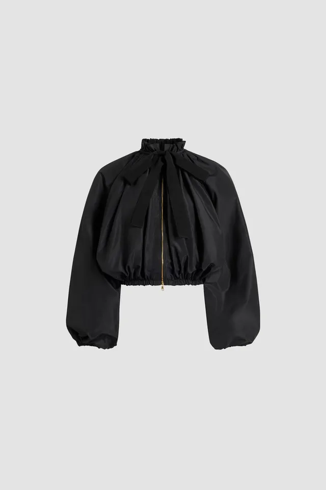 Patou OU017 blouson volume polyester recyclé noir
