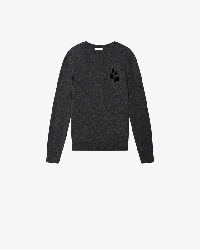 Isabel Marant Antea pull anthracite-noir coton-laine