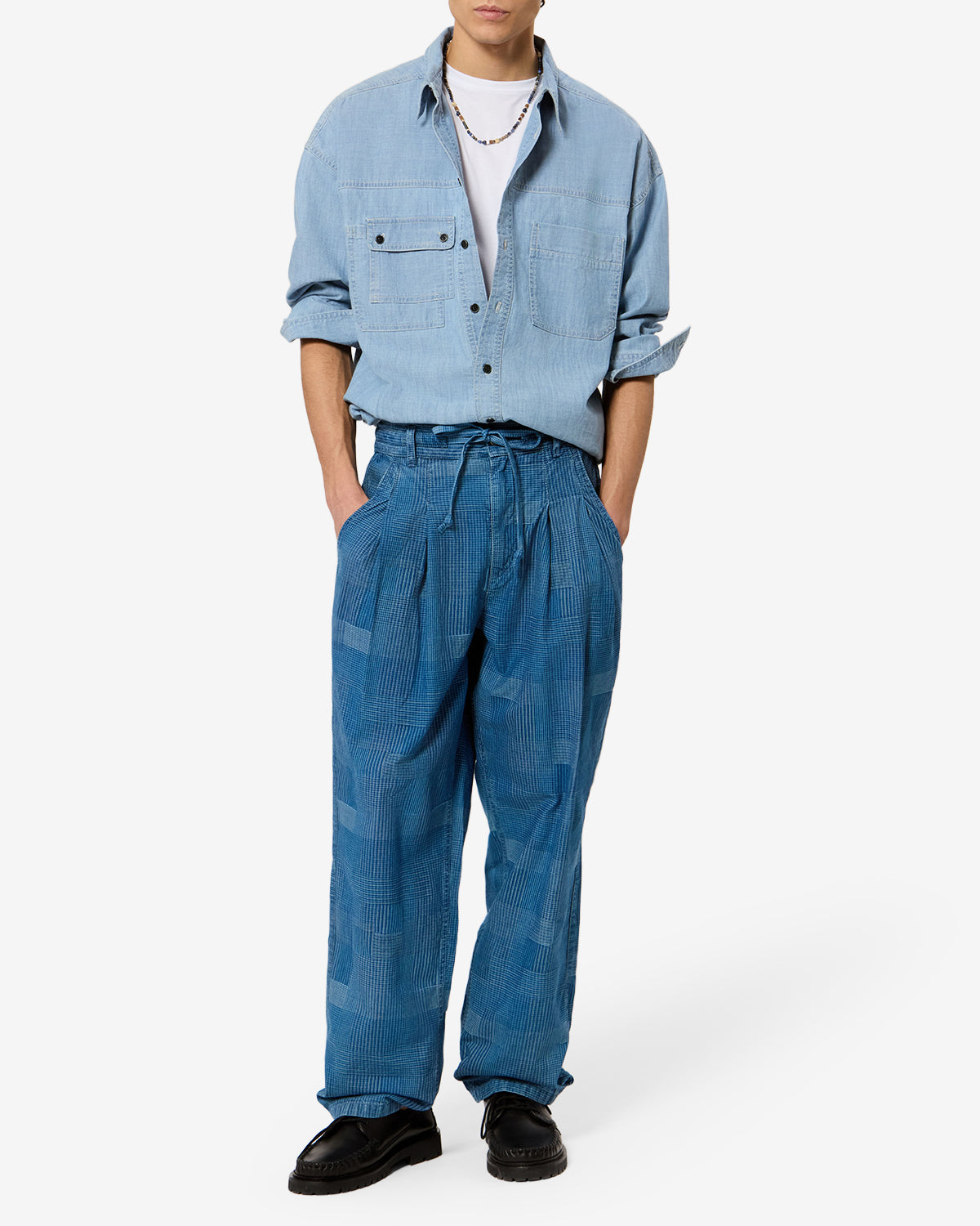 Isabel Marant Vittorio chemise coton bleu XS à XL