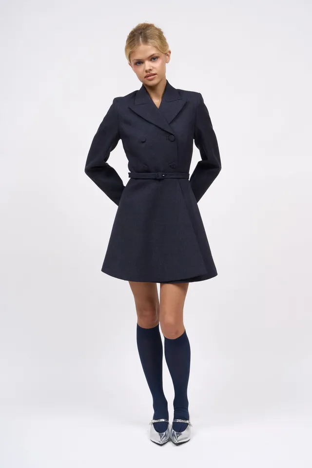 Paul & Joe Robes Amelie robe-veste laine navy