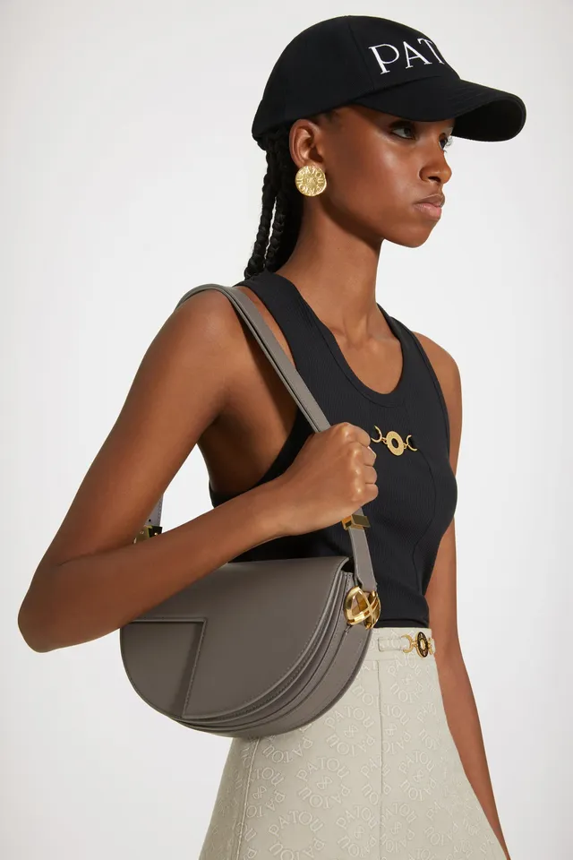 Patou Le Patou BA001 sac cuir Storm gris bandoulière