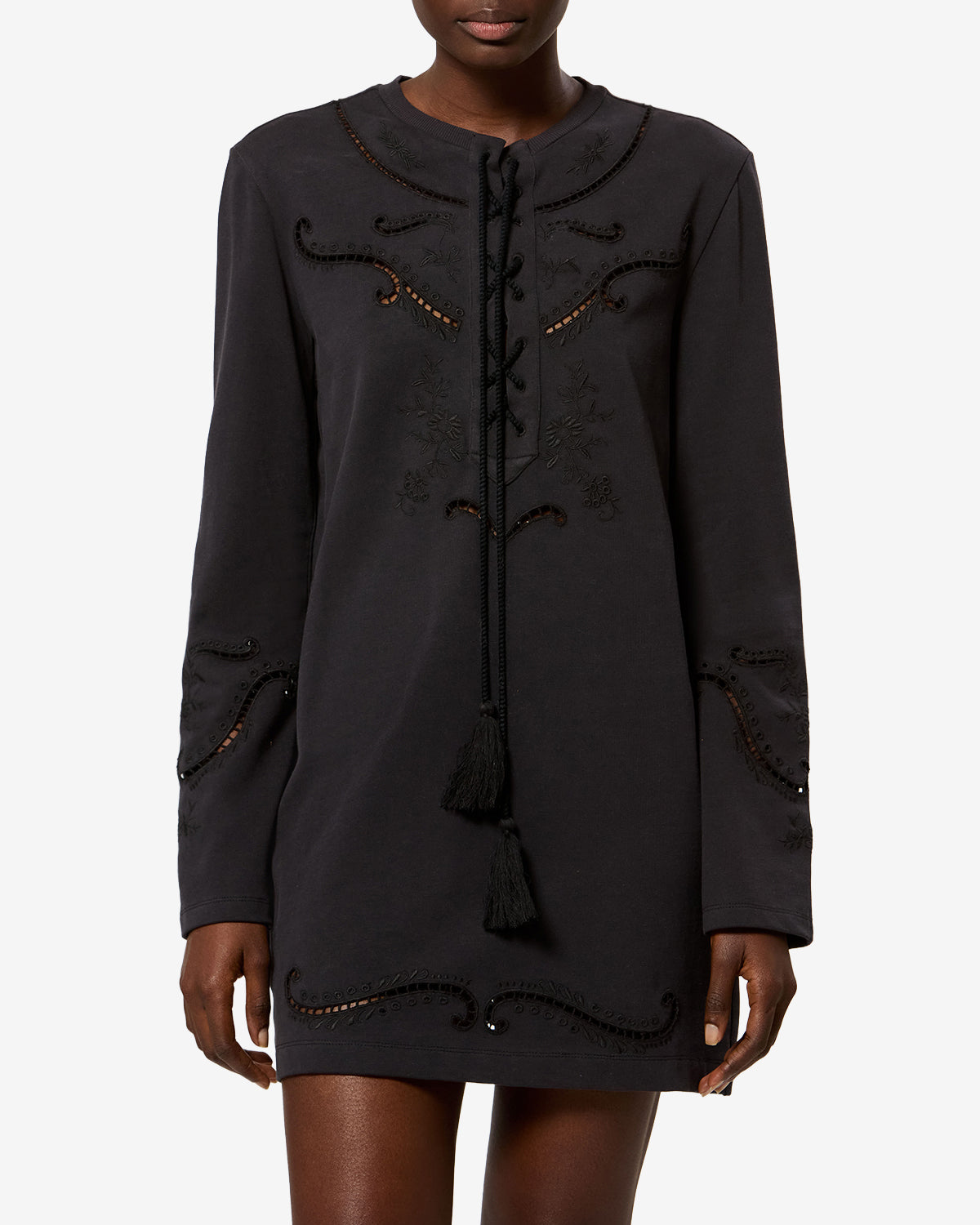 Isabel Marant Elka robe noir délavé jersey coton