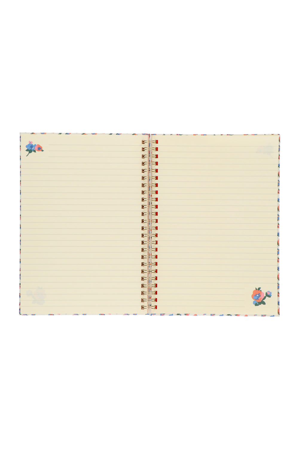 Paul & Joe Papeterie Carnet spirales ivoire pâquerettes A5 blanc