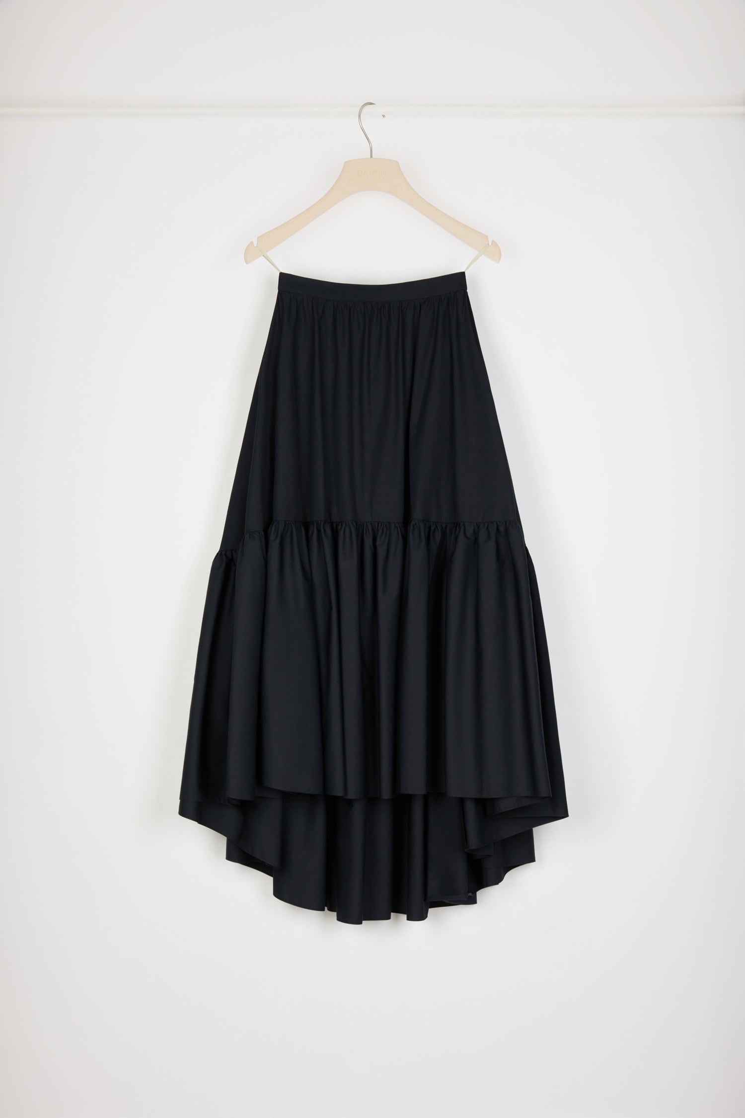 Patou P23SK038 jupe maxi coton bio noir 34-44