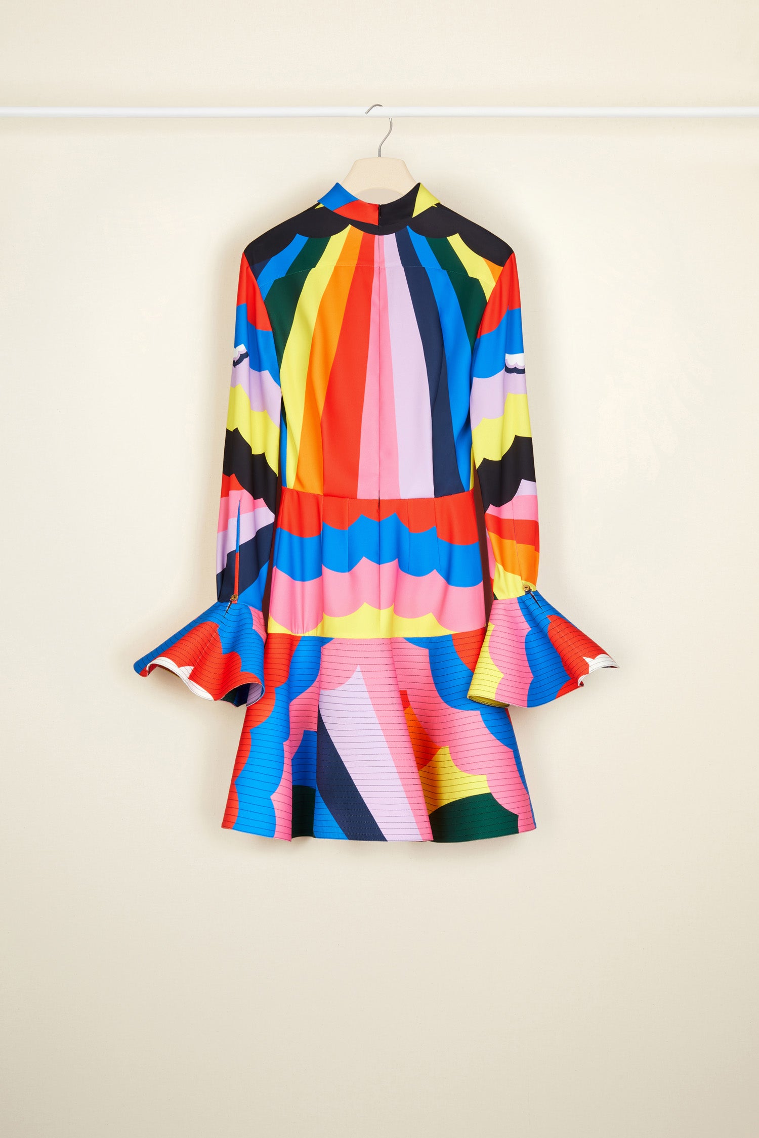 Patou DR064 robe mini cady imprimé psychédélique