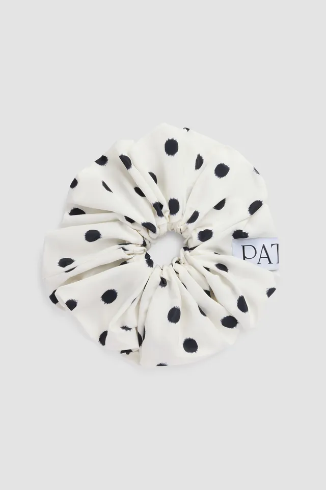 Patou Accessories AC05902455964 chouchou maxi Cloud Dancer pois