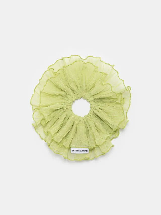Ester Manas Cancan Pistachio Chouchou tulle vert 16 cm