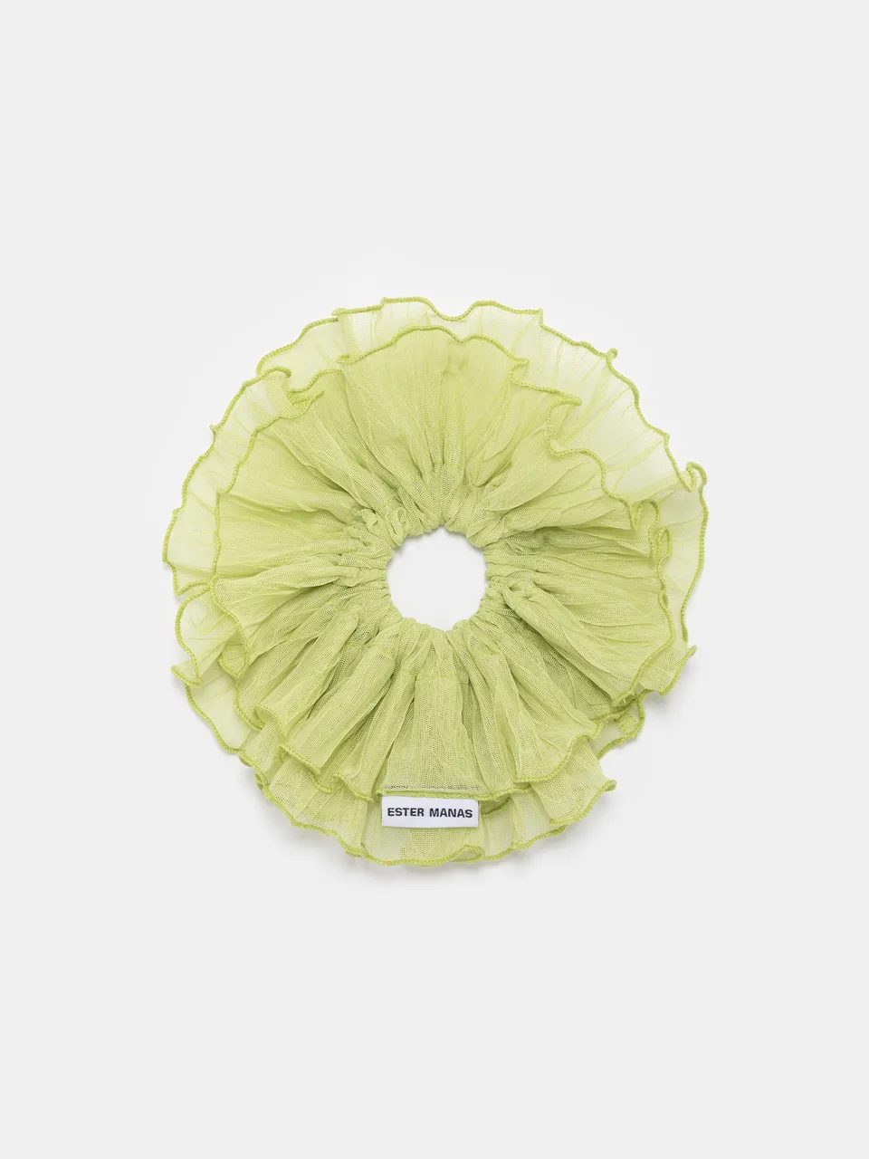 Ester Manas Cancan Pistachio Chouchou tulle vert 16 cm