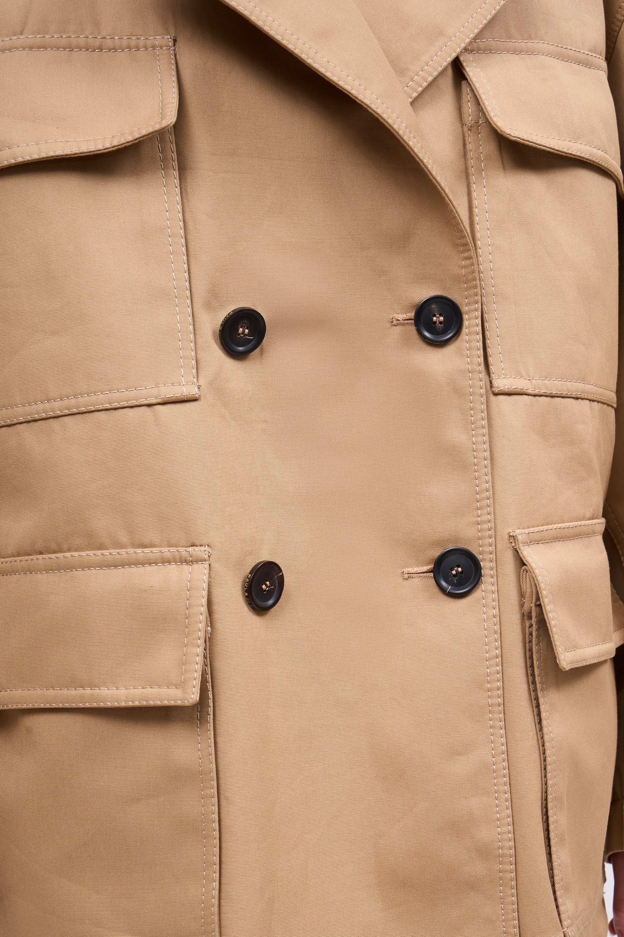Paul & Joe Duncan veste oversized coton camelMade in France
