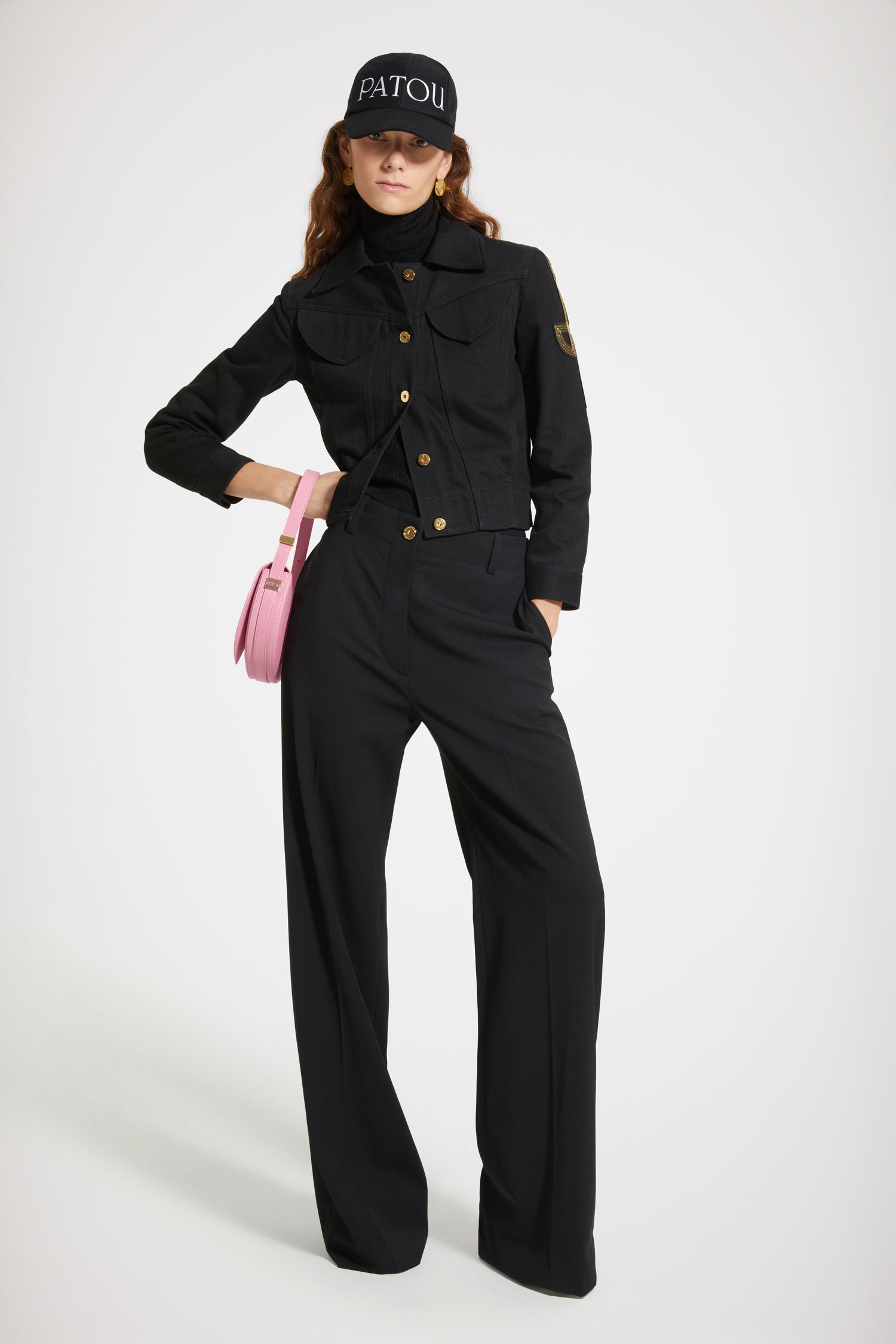Patou Denim OU001 veste jean noir coton bio