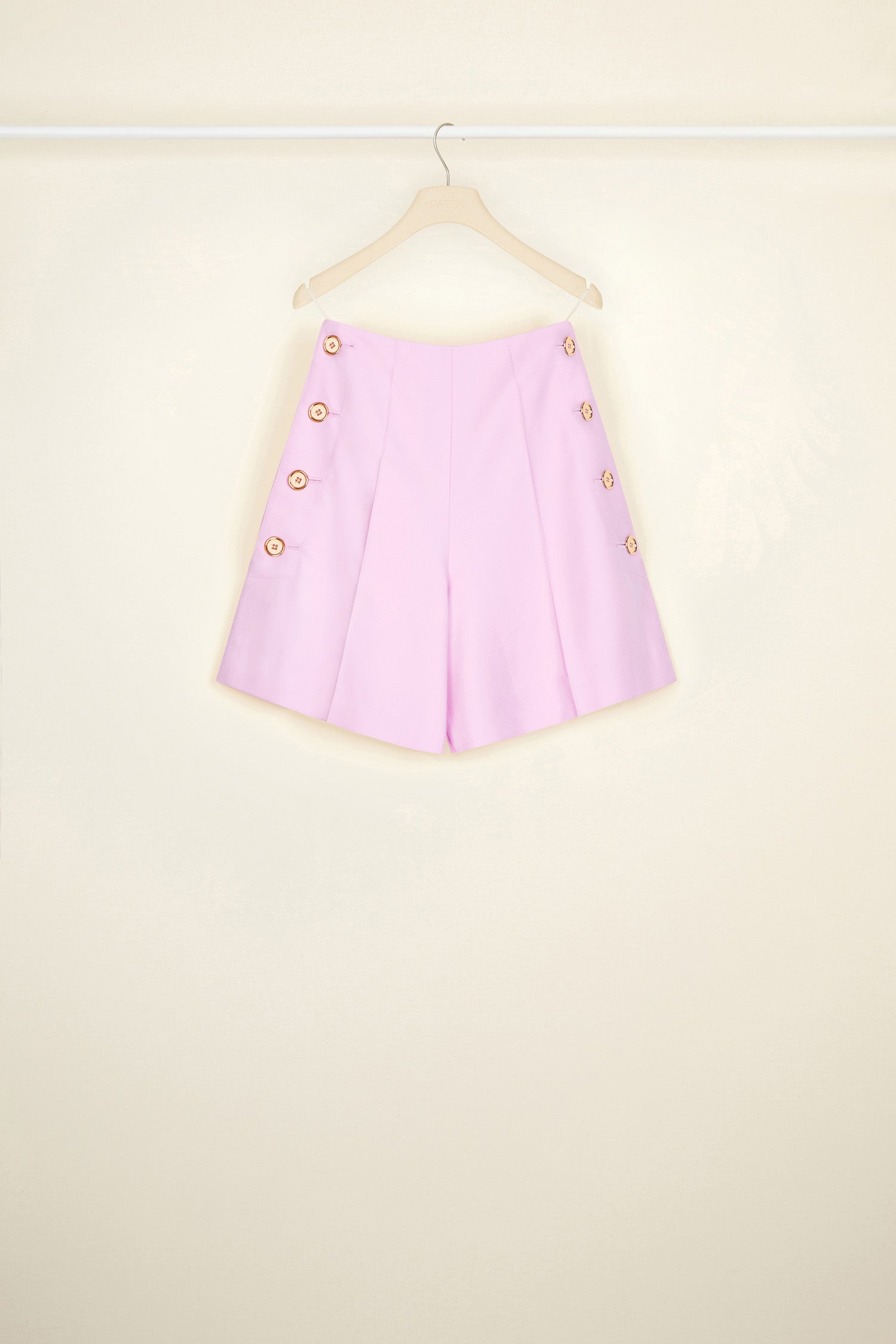 Patou TR004 short taille haute laine lavande