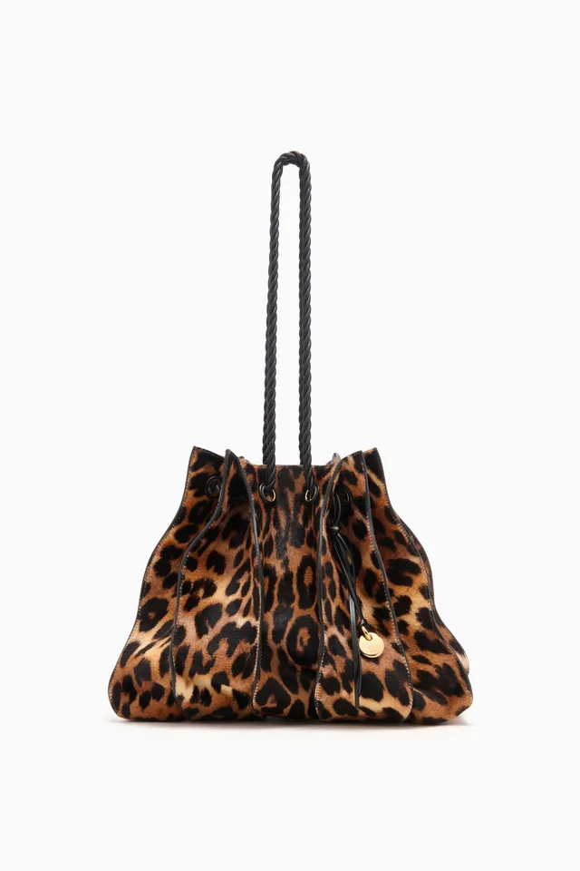 Ulla Johnson Adria tote cuir Leopard grand cabas
